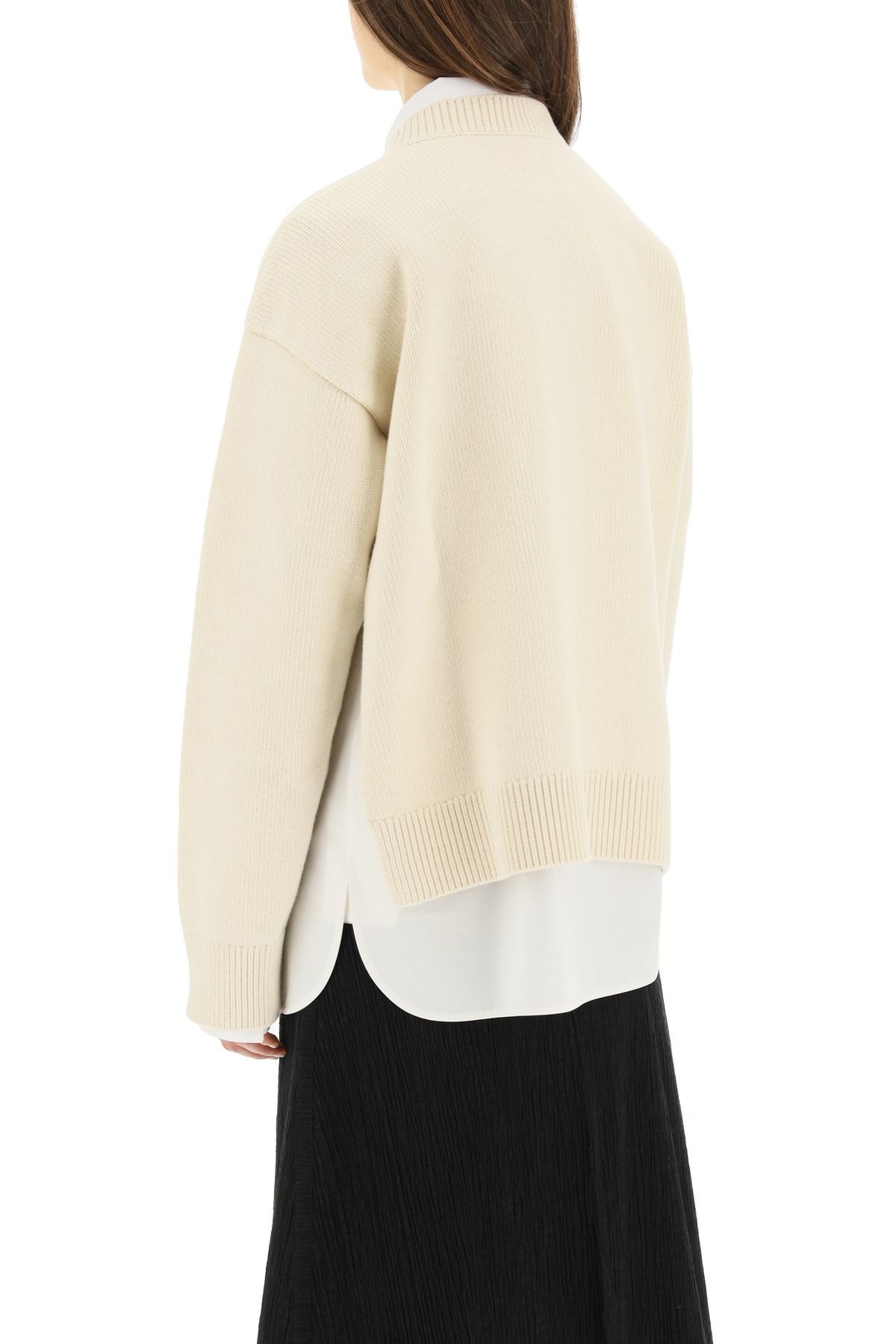 WOOL AND CASHMERE BLEND SWEATER - 4