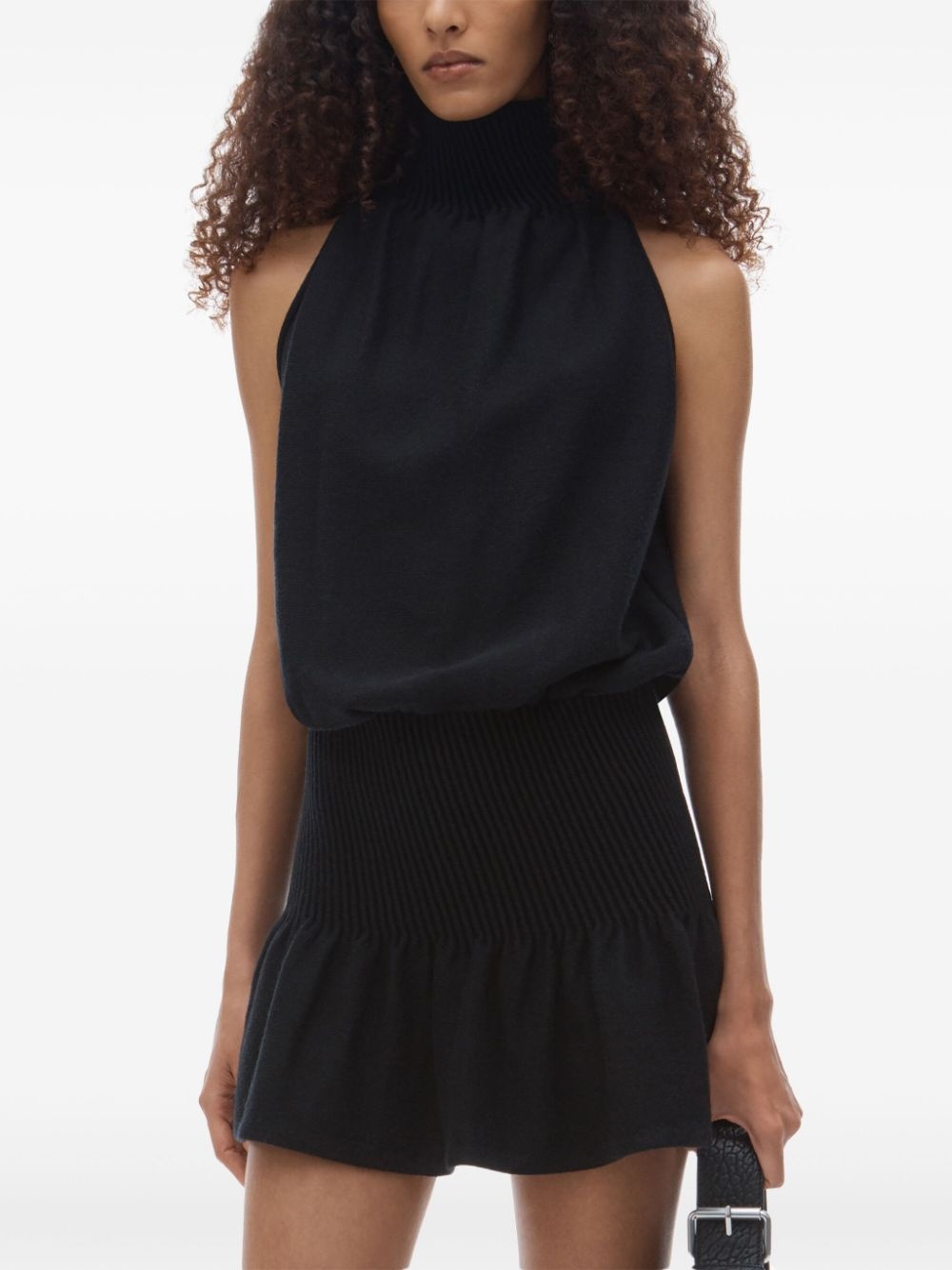 ruched halterneck dress - 2