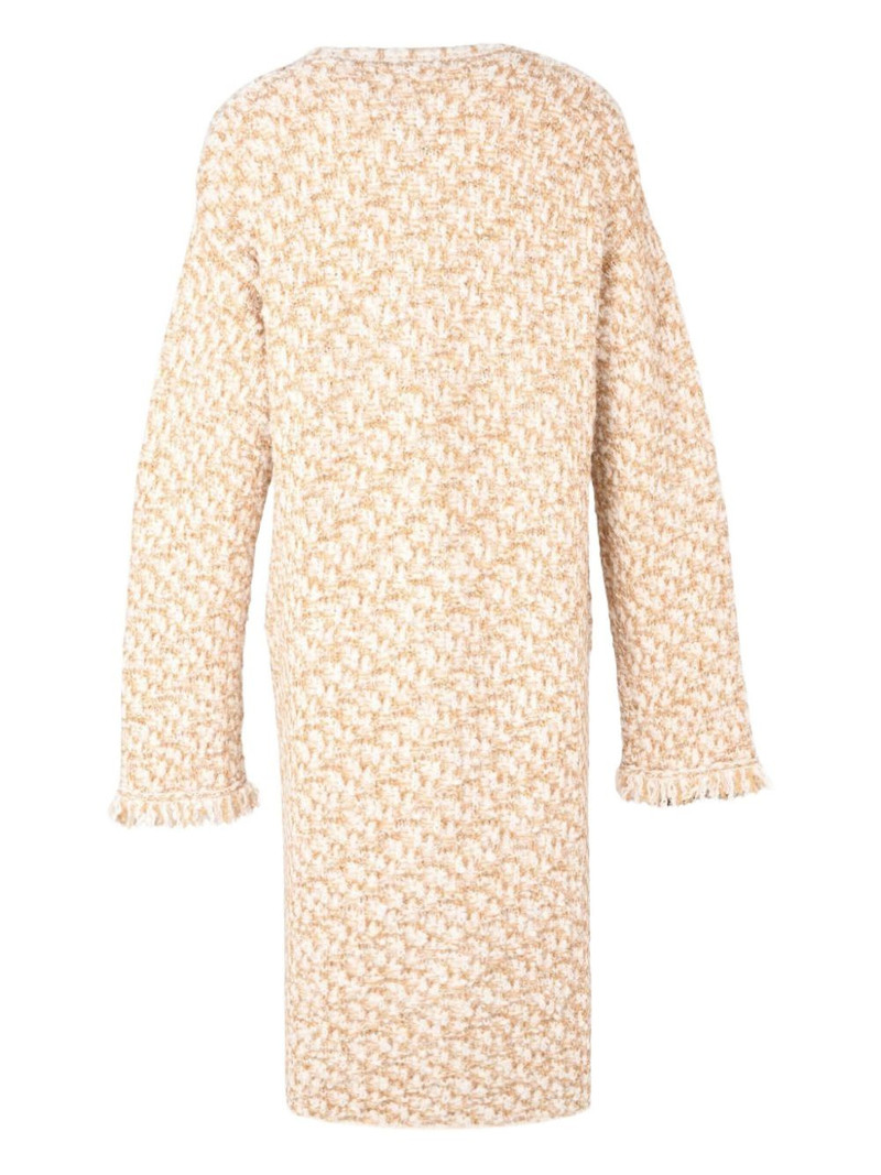 FABIANA FILIPPI frayed-detailing coat outlook