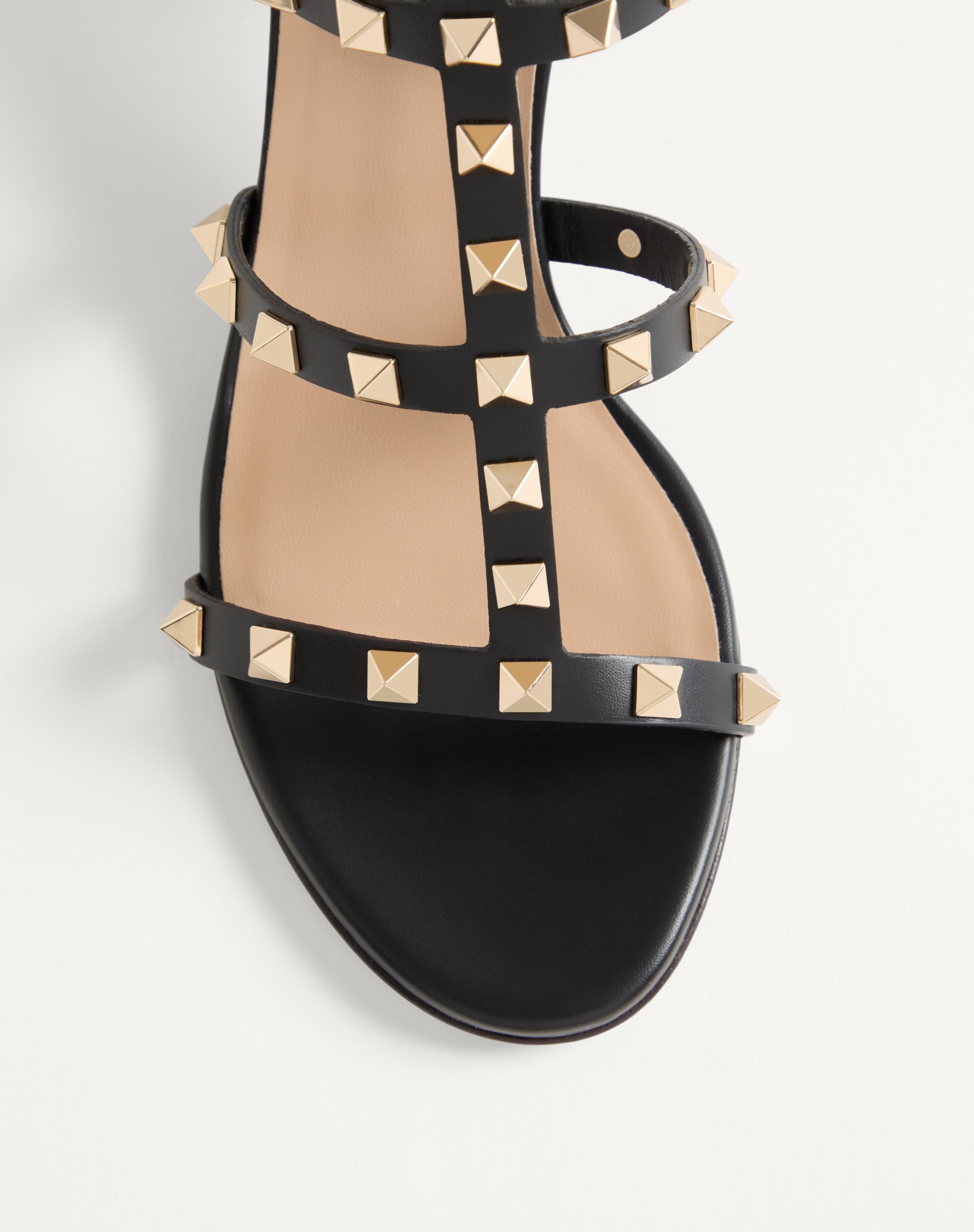 ROCKSTUD CALFSKIN ANKLE STRAP SANDAL 60 MM - 6