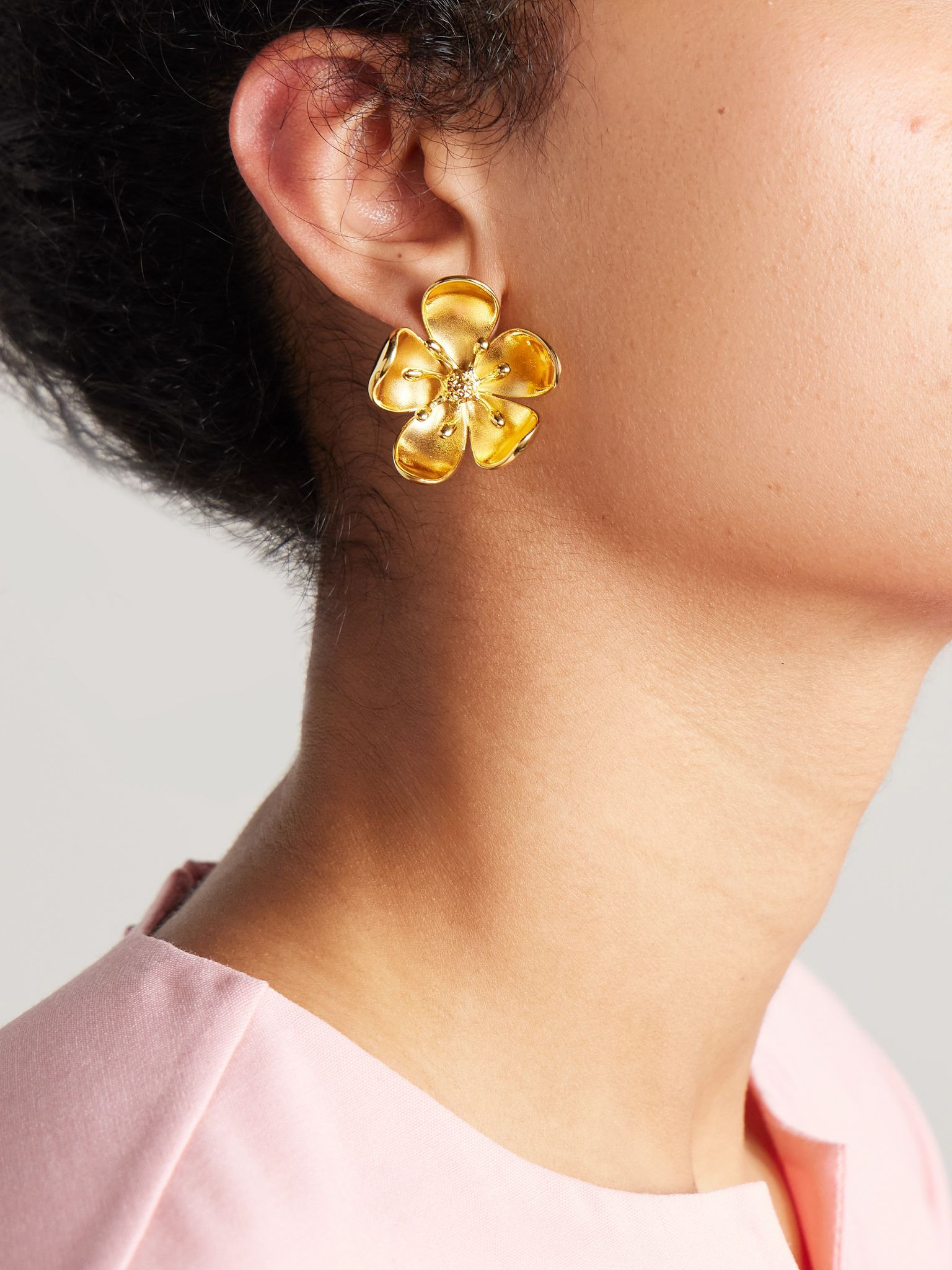 Gold-tone earrings Gold - 2