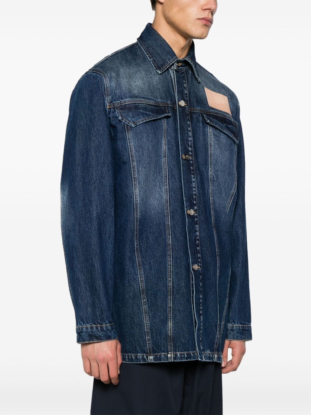 denim overshirt - 3