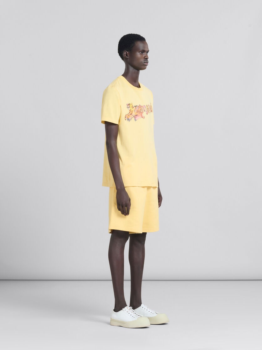 マルニ Tシャツ Marni YELLOW ORGANIC JERSEY REGULAR-FIT T-SHIRT WITH PRINT