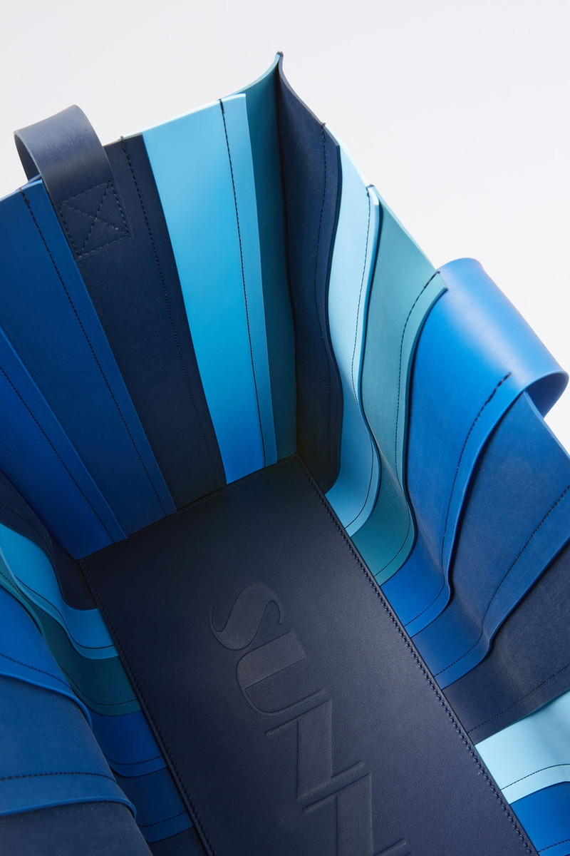 GRADIENT BLUE PUDDING PARALLELEPIPEDO BAG 4