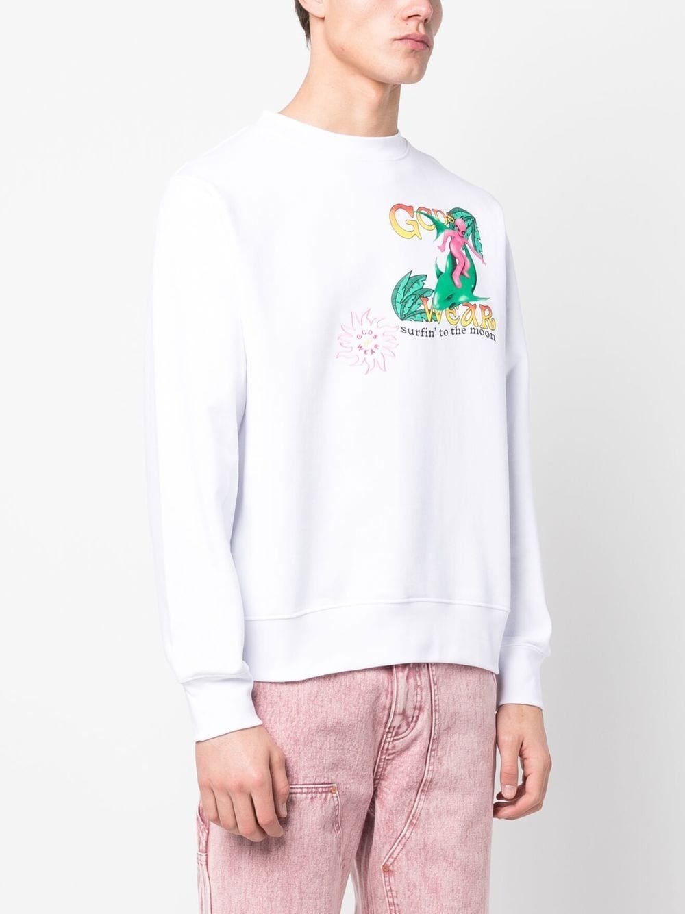 graphic-print crew-neck sweatshirt - 3