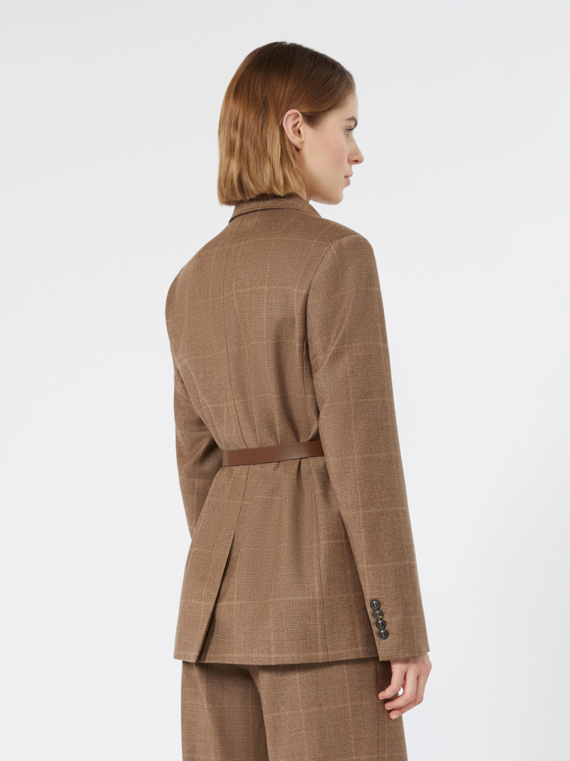 QUAGGA Wool flannel blazer - CAMEL 4