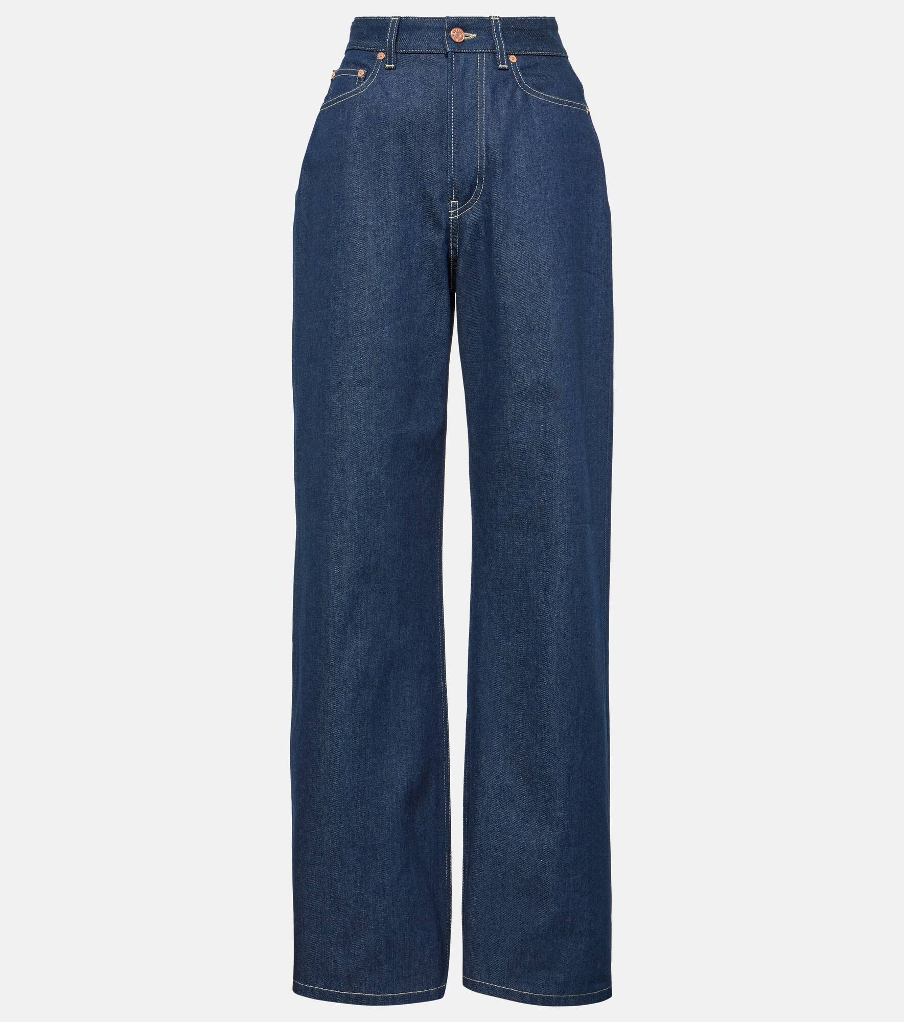 High-rise wide-leg jeans - 1
