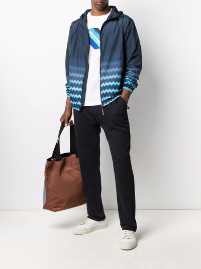 Missoni faded zig-zag print windbreaker outlook