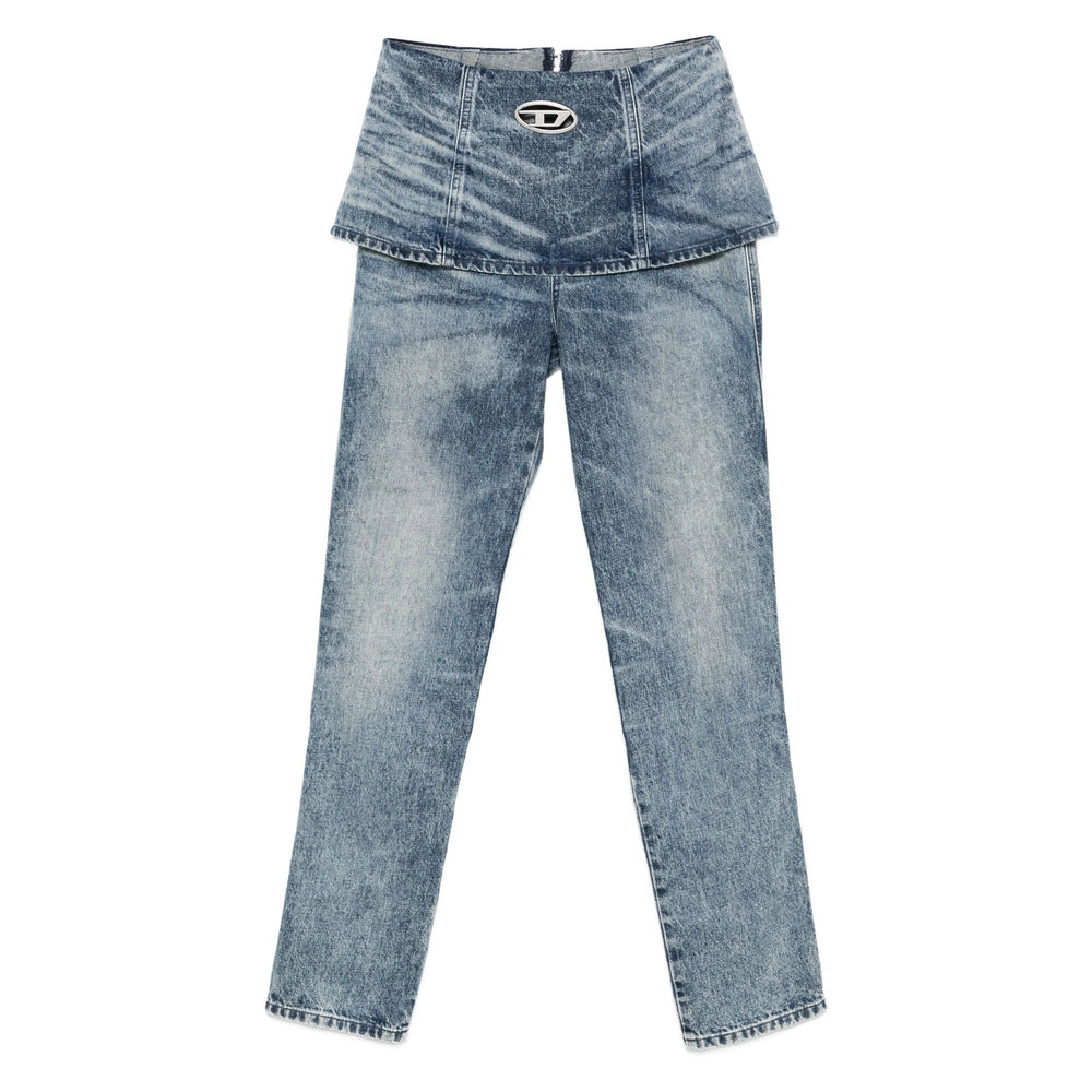Diesel Blue Denim - Straight-Leg Jeans Women - 1