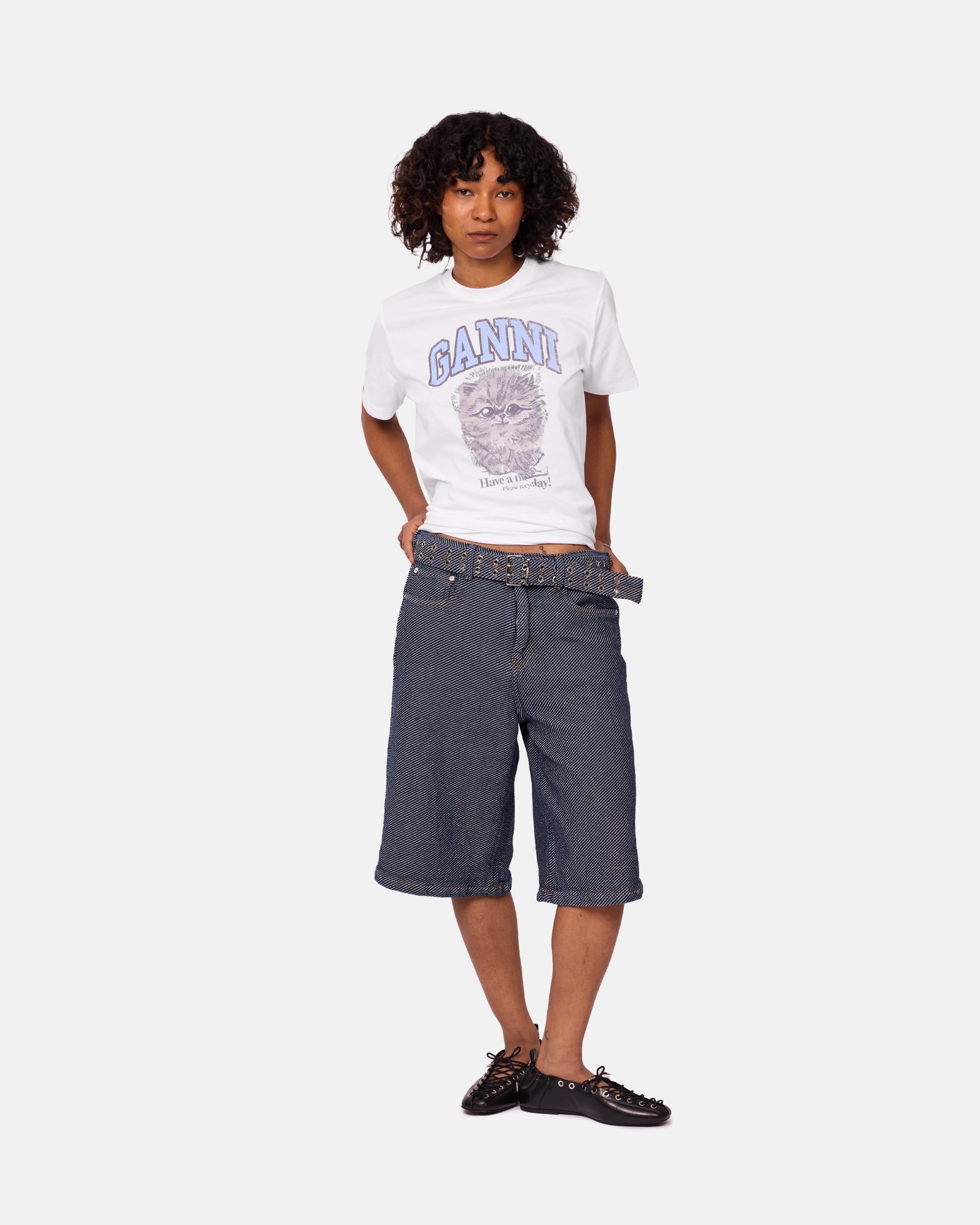 Heavy Twill Denim Shorts - 2
