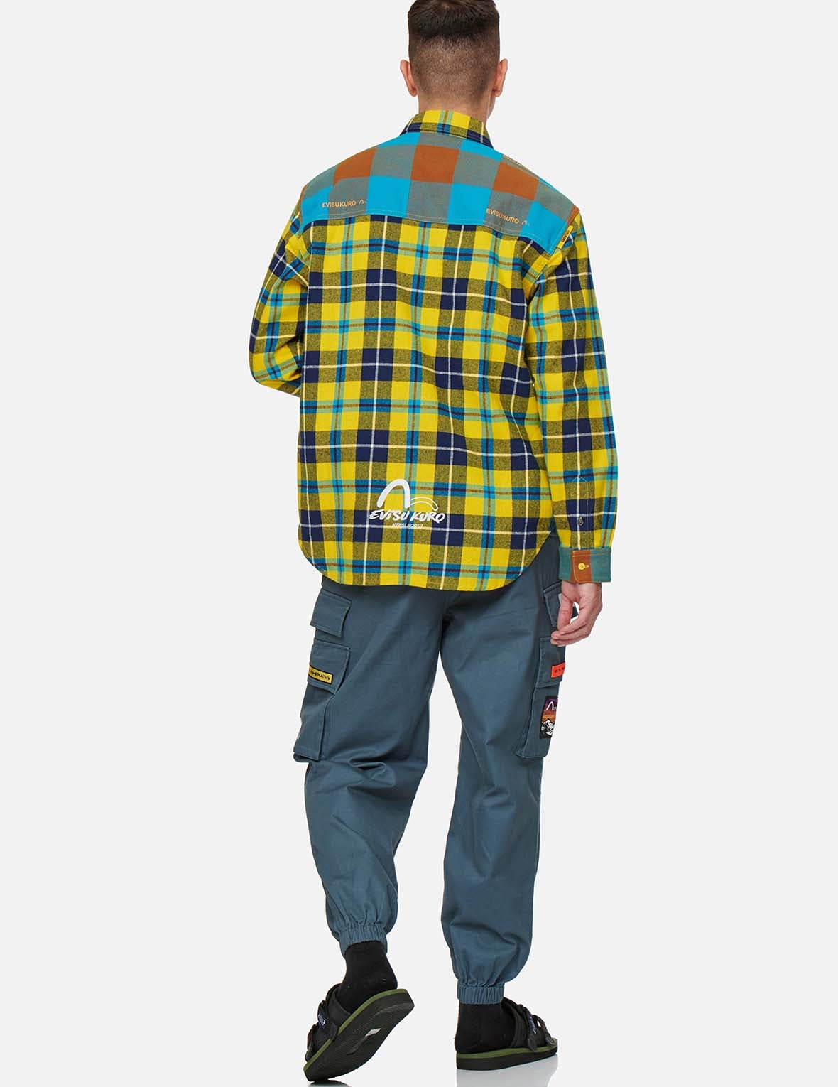 Logo and Seagull Embroidered Cargo Pants - 5