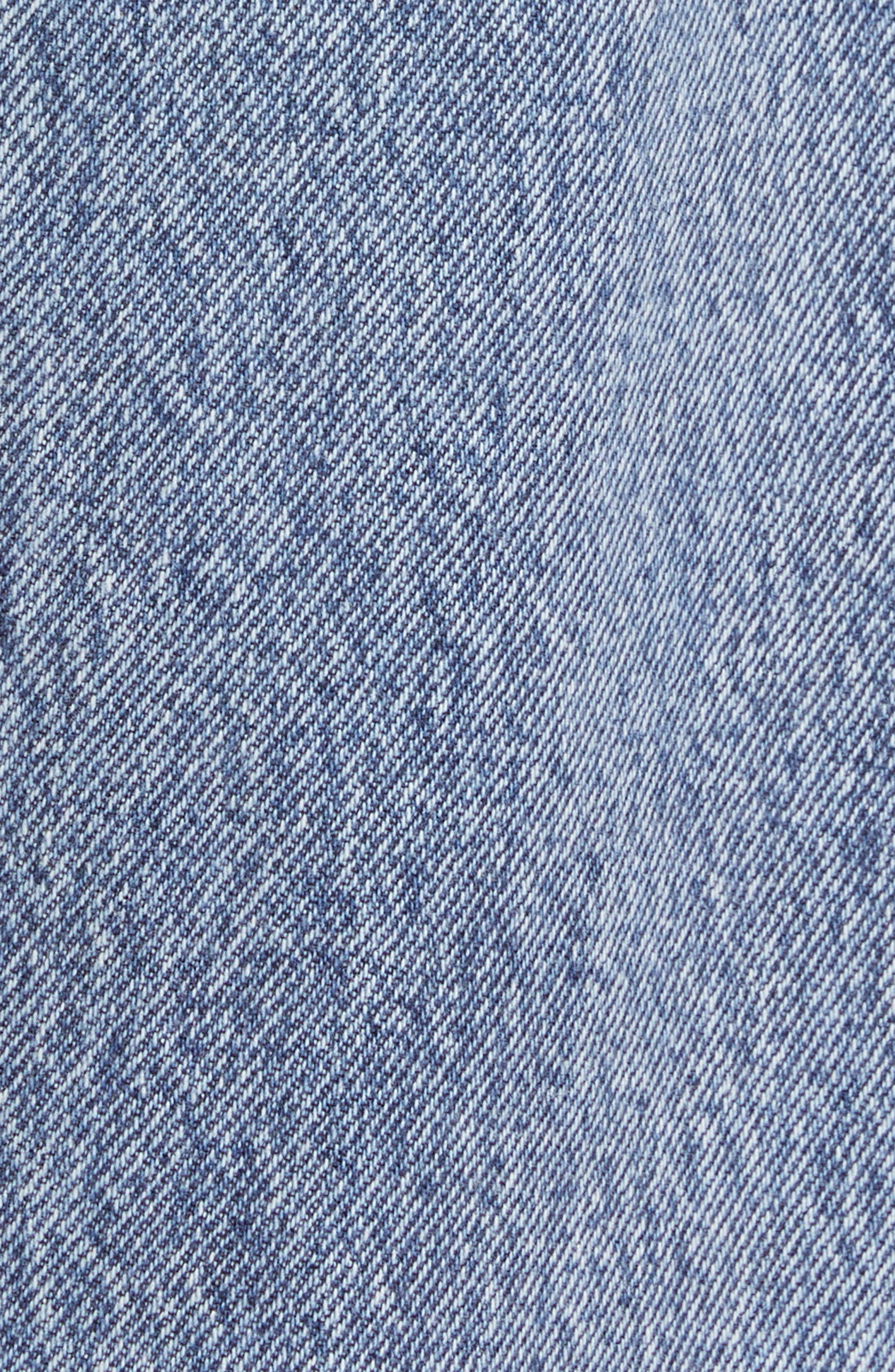 TOTEME Twisted Seam High Waist Straight Leg Jeans in Worn Blue 485 at Nordstrom - 7