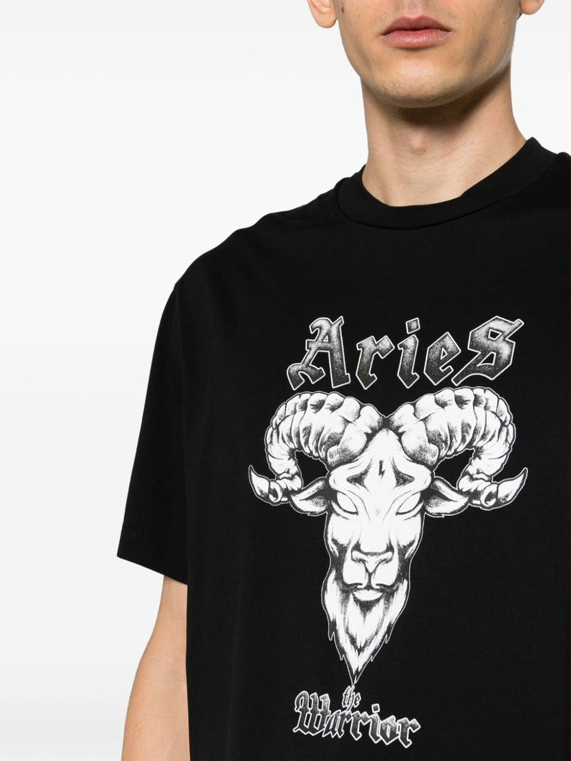 Aries graphic-print cotton T-shirt 5