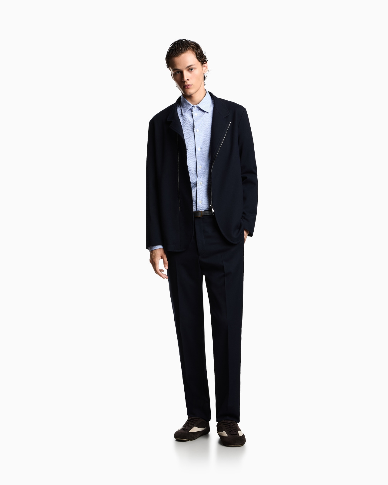 STRETCH TECHNICAL GABARDINE TROUSERS - 2