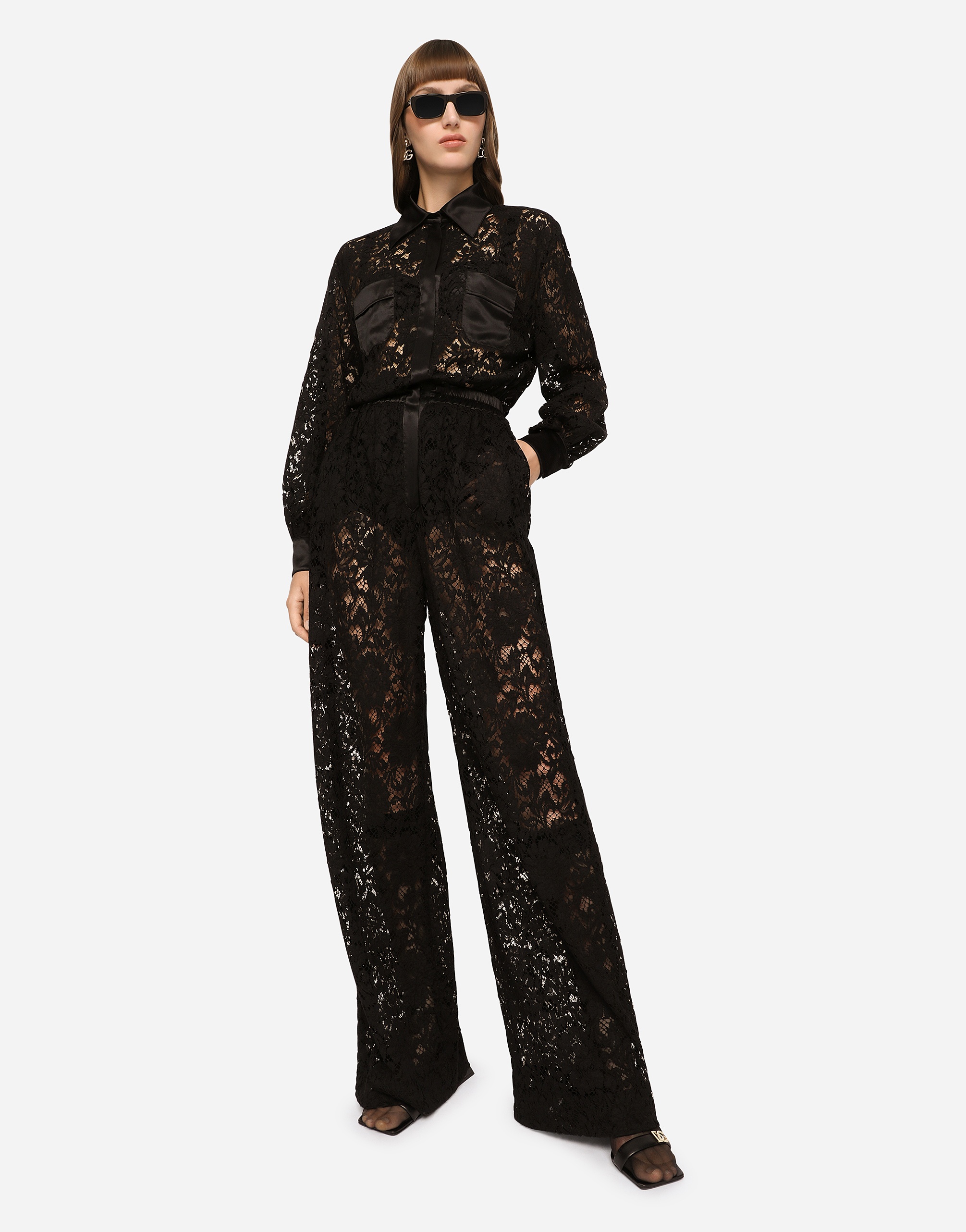 Cordonetto lace jumpsuit - 5