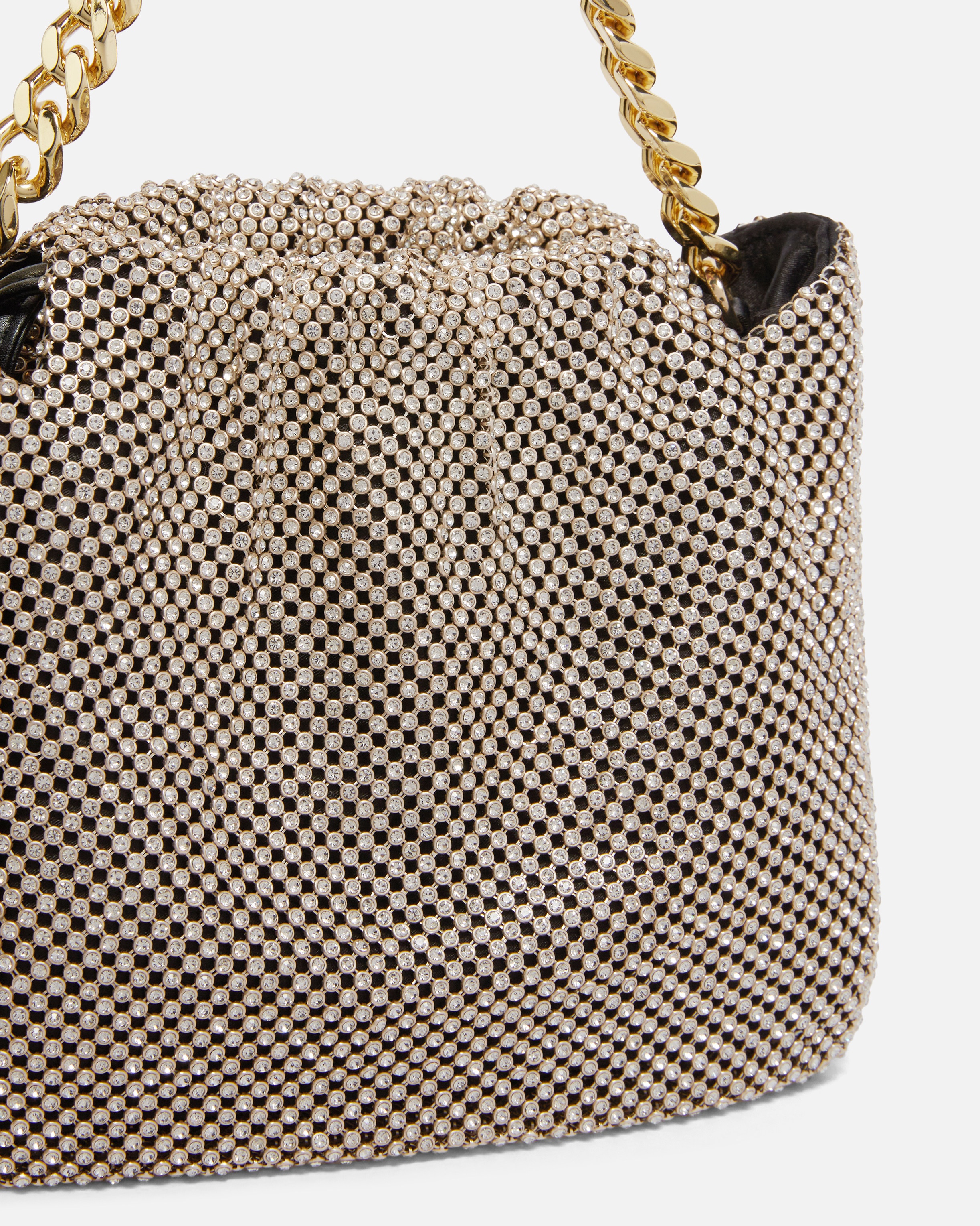 MINI CLUTCH IN RHINESTONE MESH - 3