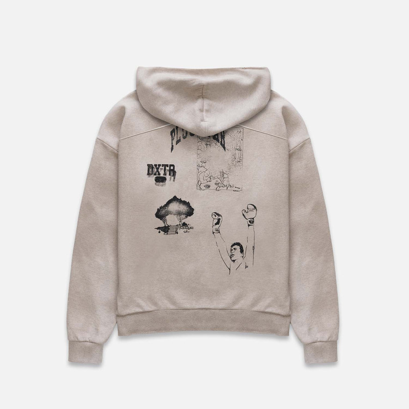NY Sketch Oat Marl Hoodie 3