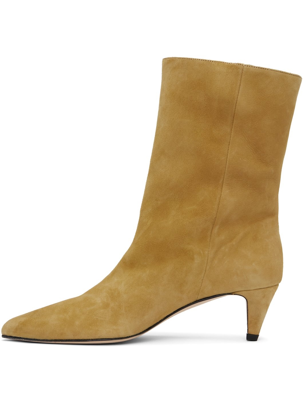 Tan Lysander Kid Suede Leather Boots - 3
