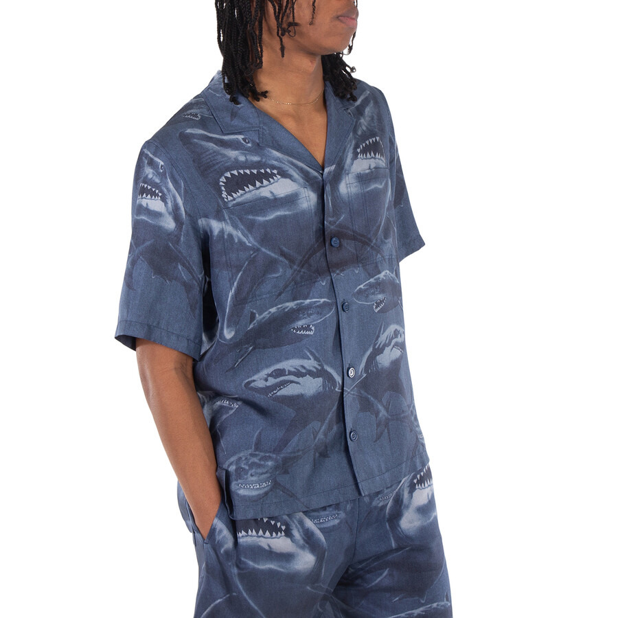 Burberry Shark Print Short Sleeve Shirt - 4