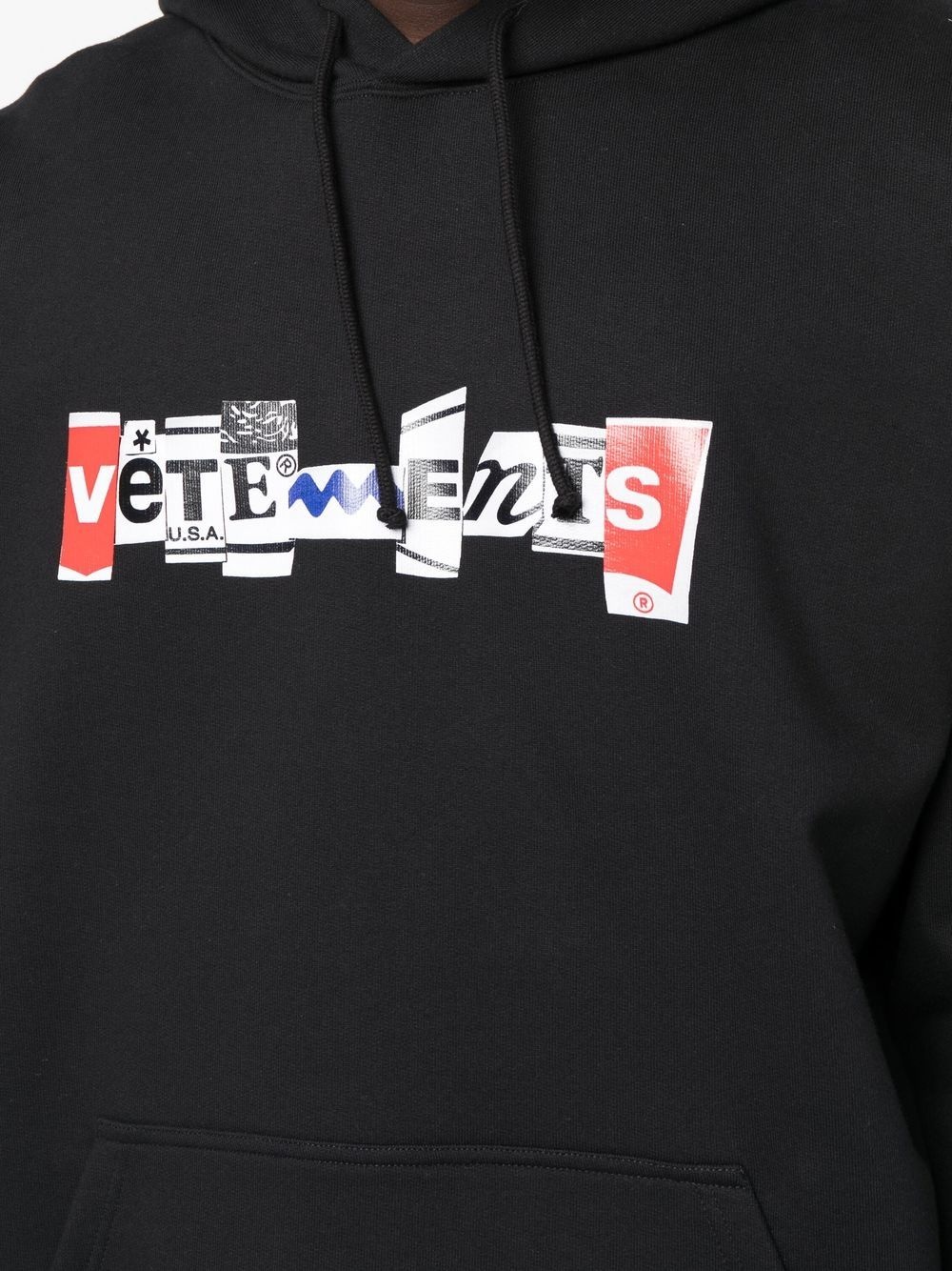 logo-print pullover hoodie - 6