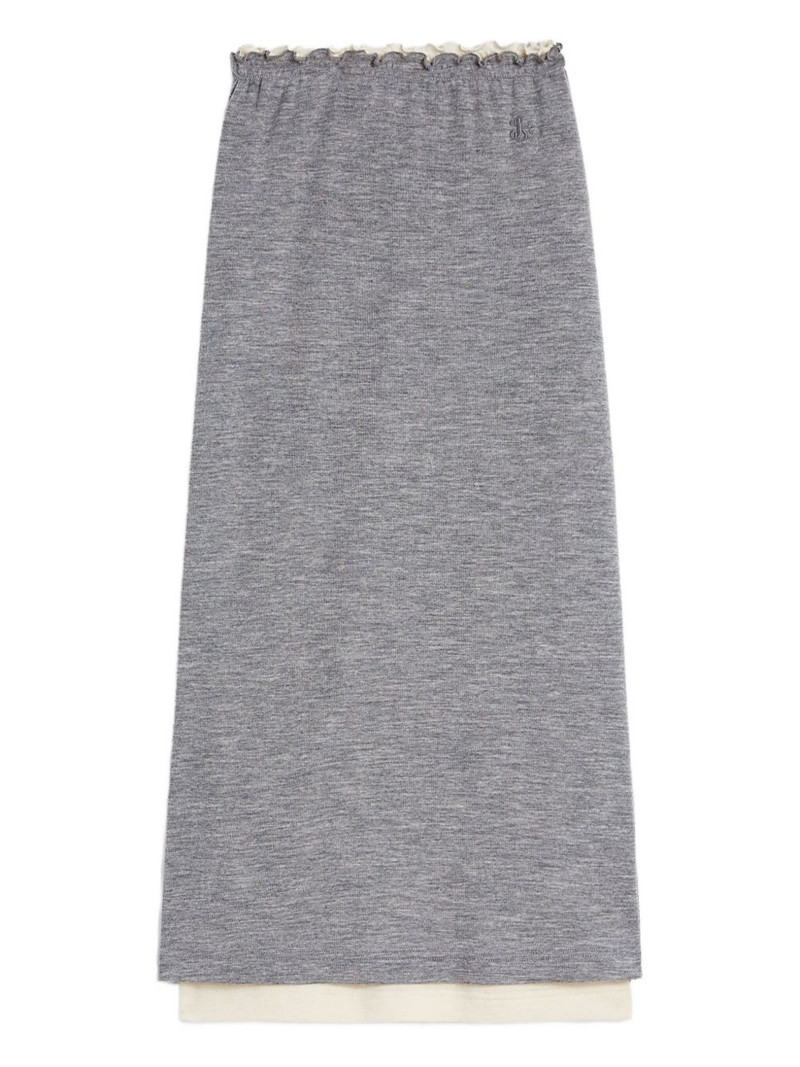 lightweight wool layered skirt 1