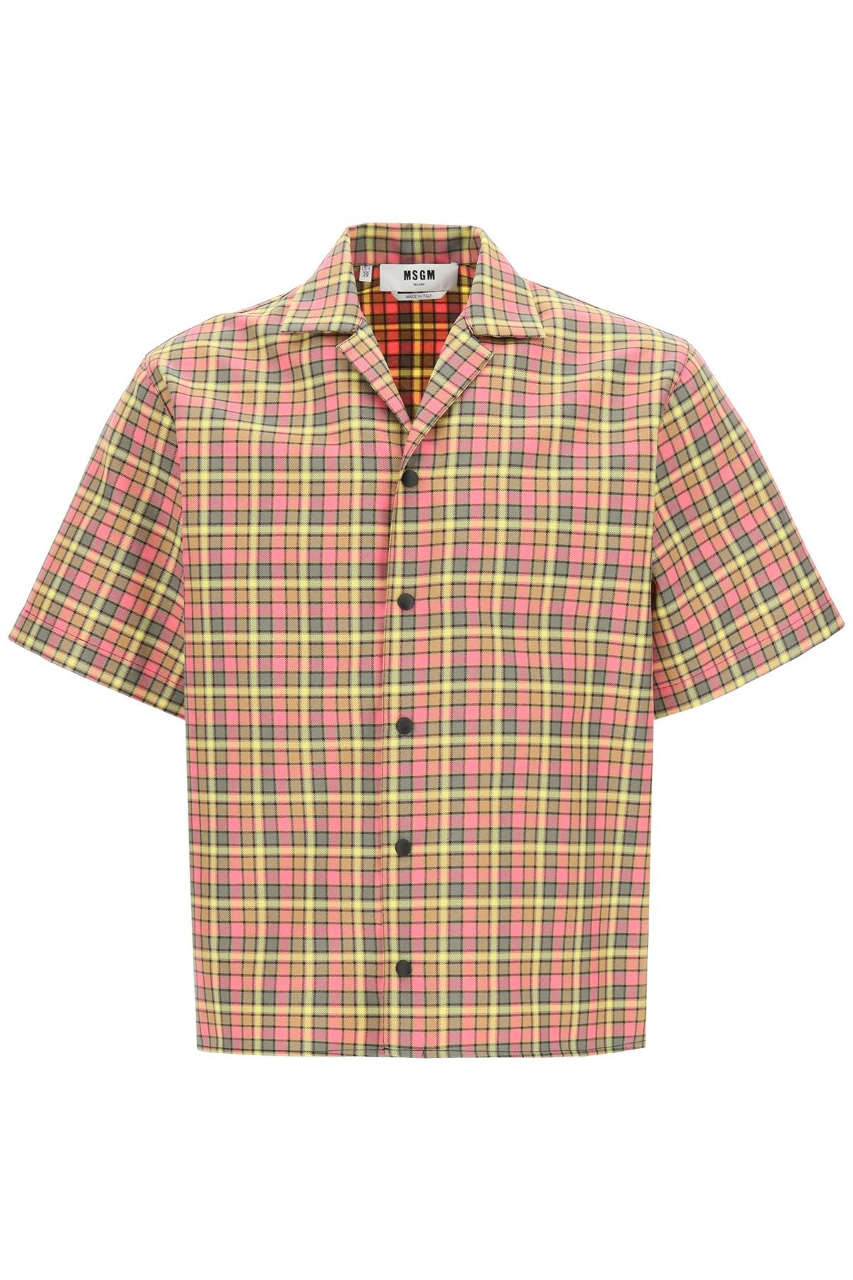 CHECKERED SHIRT WITH LOGO - 1