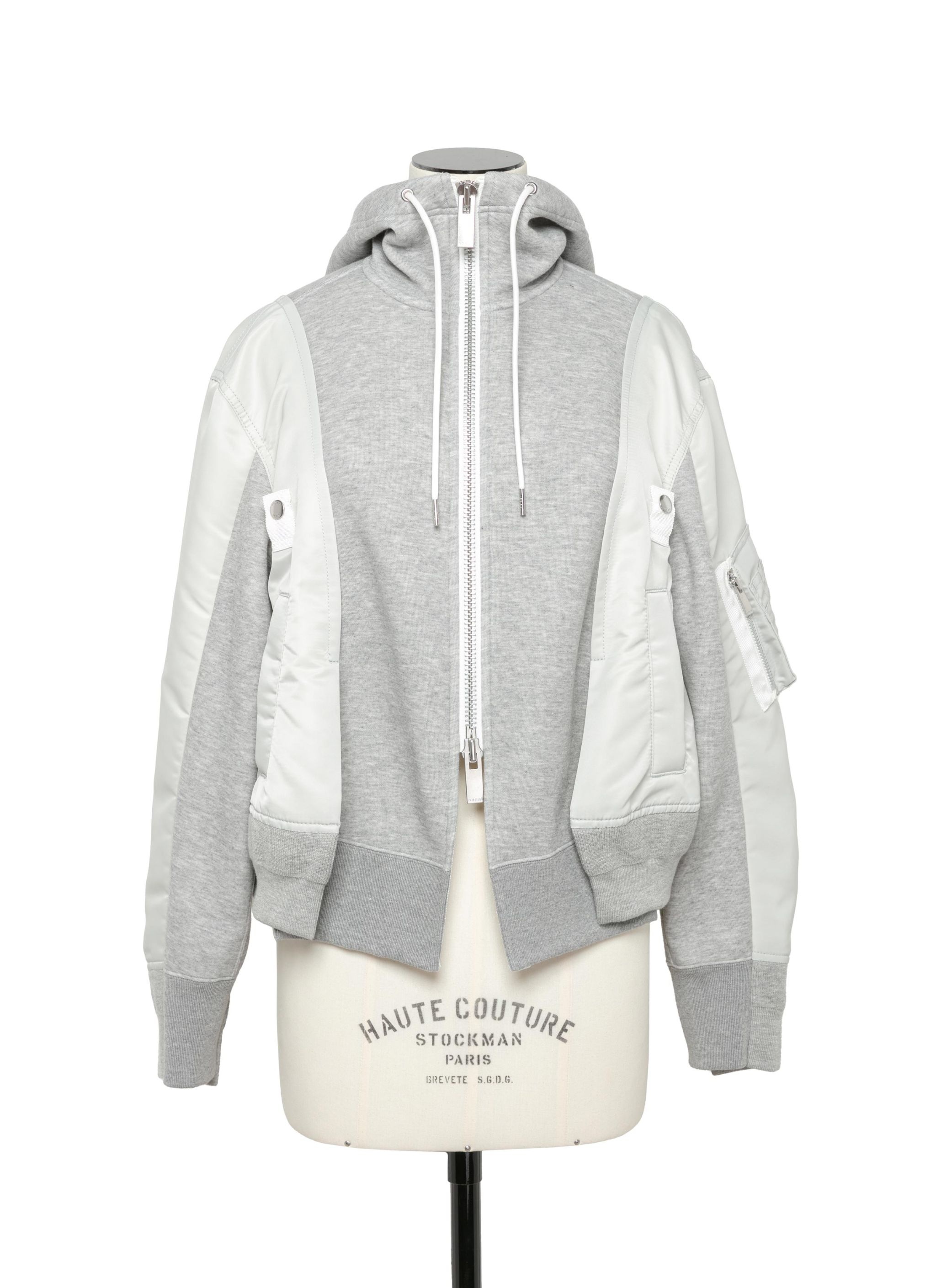 Nylon Twill x Sponge Sweat Hoodie - 1