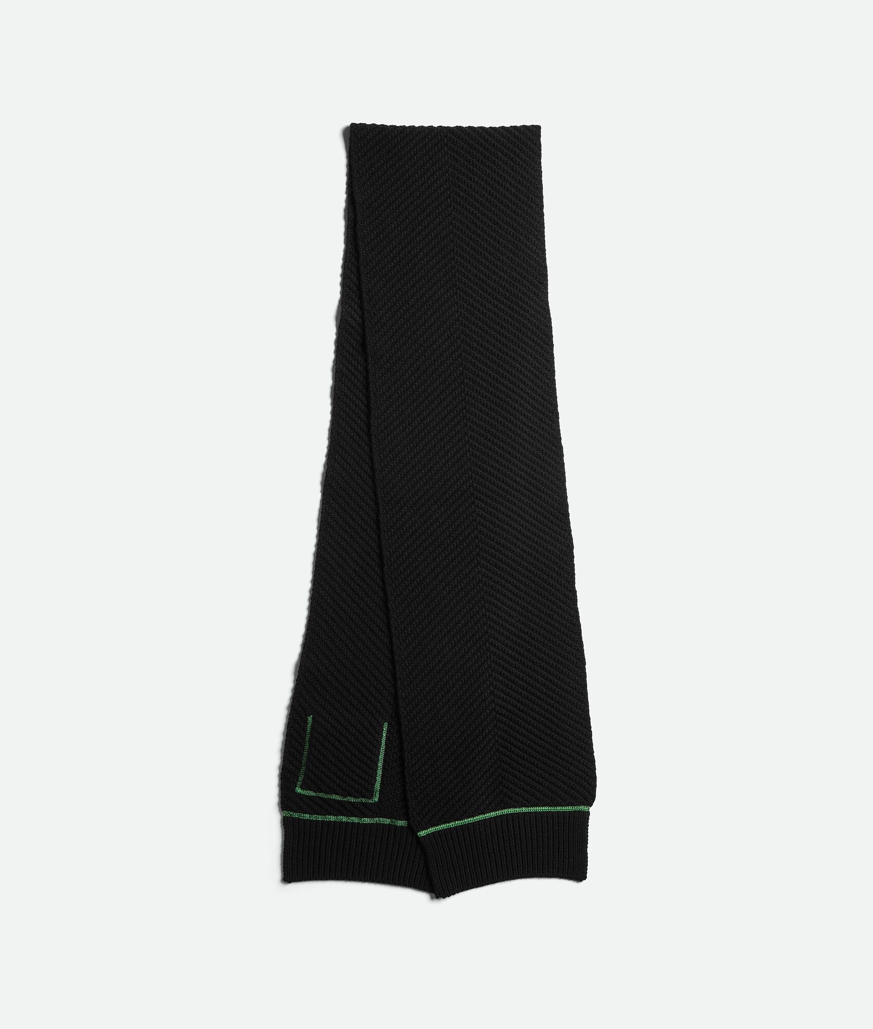 wool cashmere overlock scarf - 2