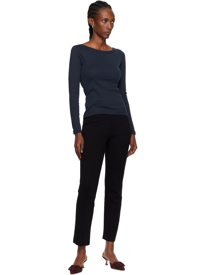 FLORE FLORE Navy Steffi Longsleeve T-shirt outlook