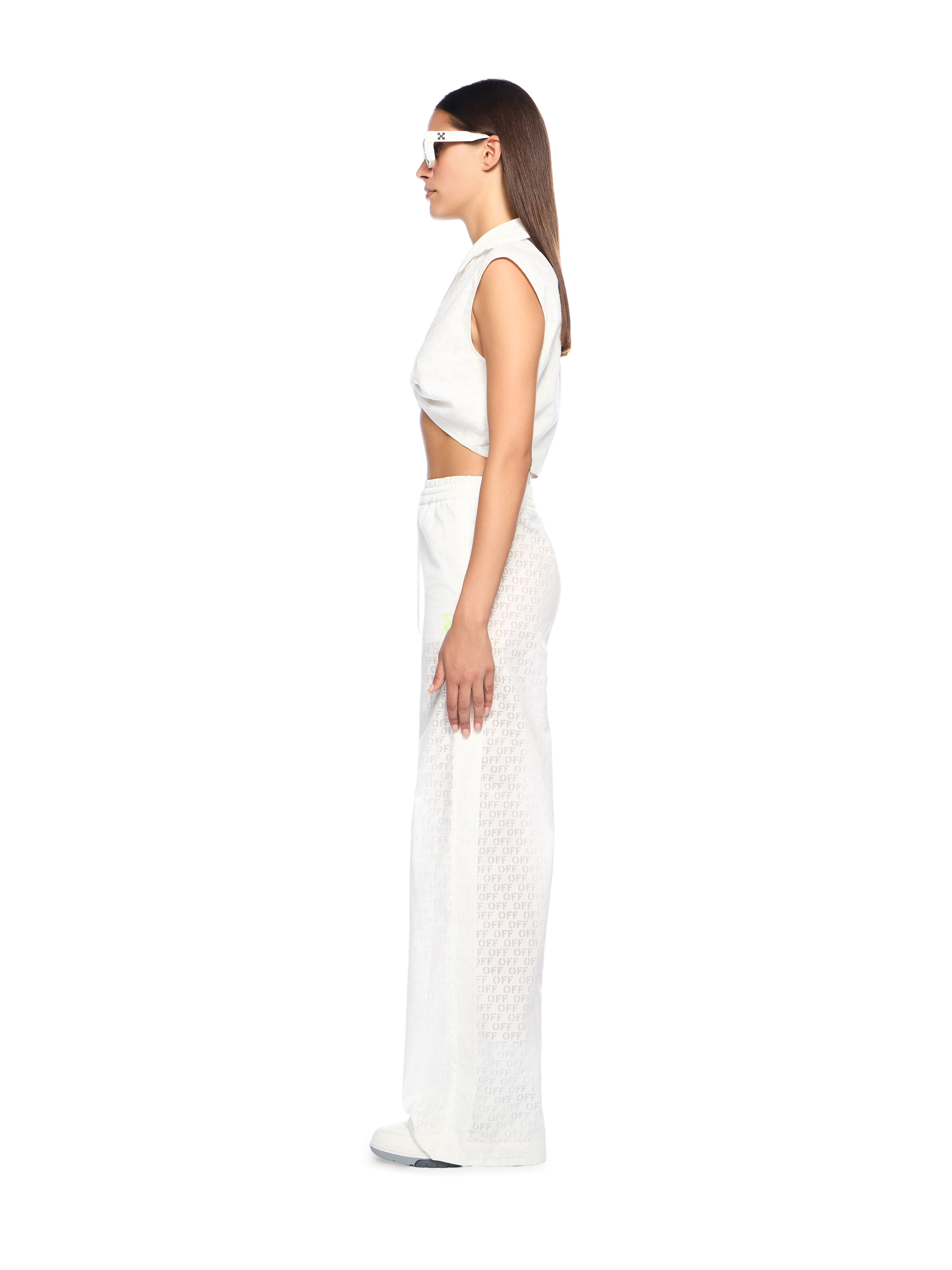 Off Stamp Wide-Leg Pants - 3