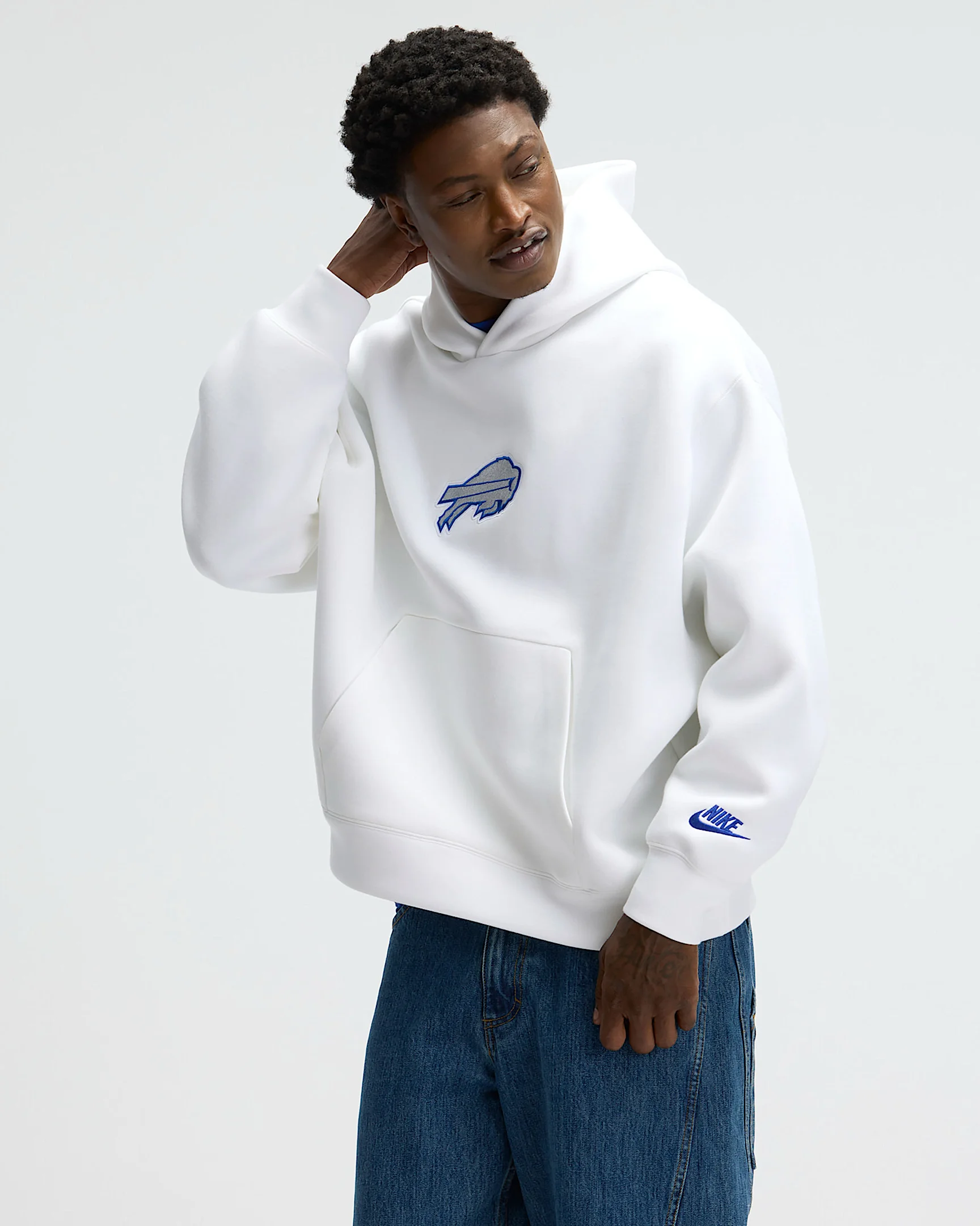 Buffalo Bills Rivalries Collection Oversized Tech Fleece Men's Nike NFL Pullover Hoodie - 1