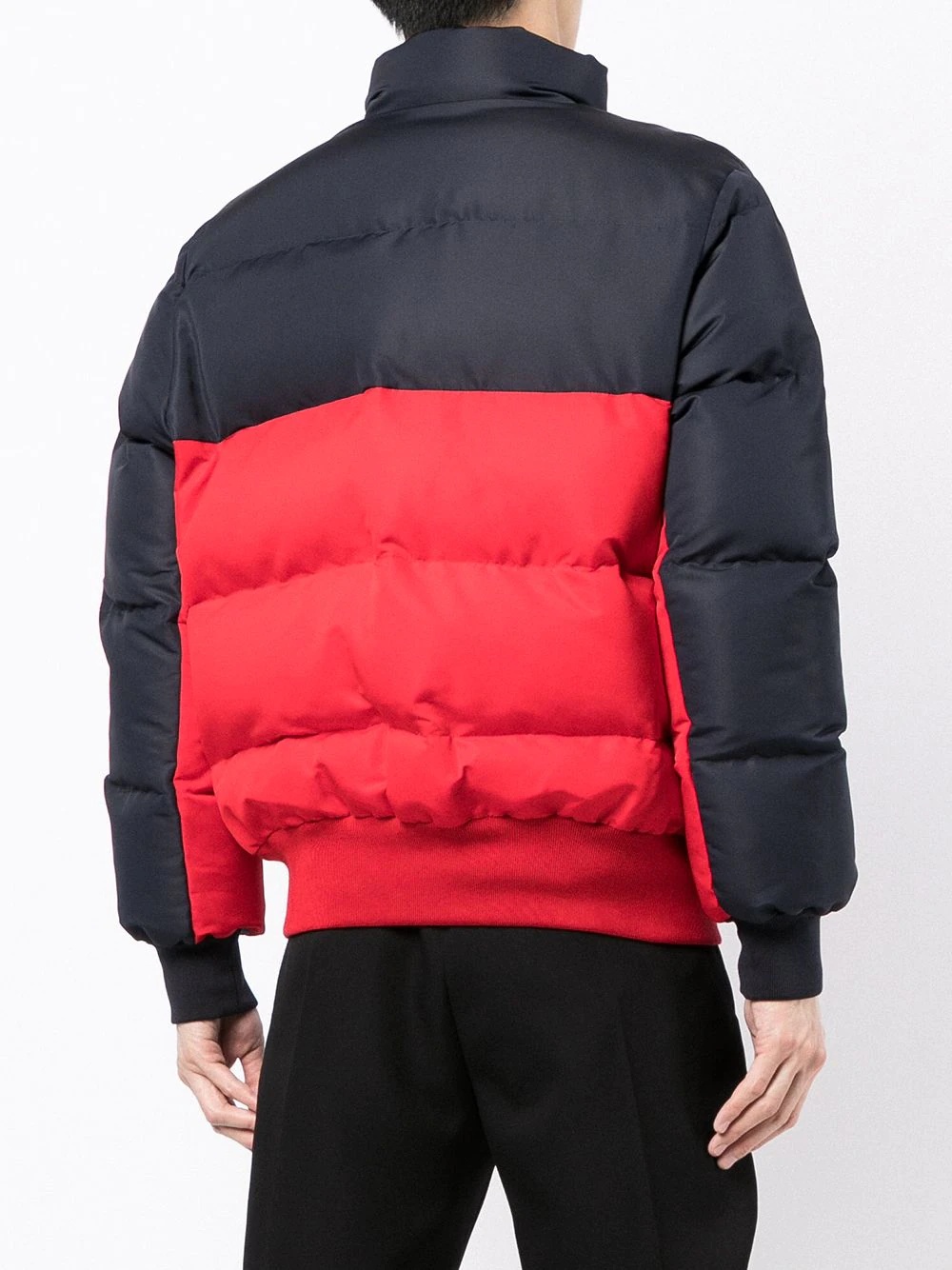 colour-block padded jacket - 4