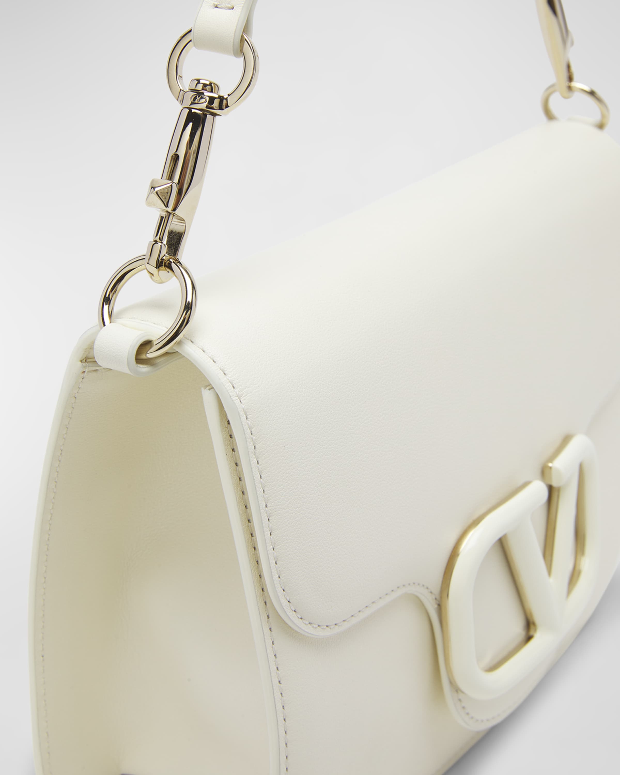 Loco VLOGO Flap Leather Shoulder Bag - 6