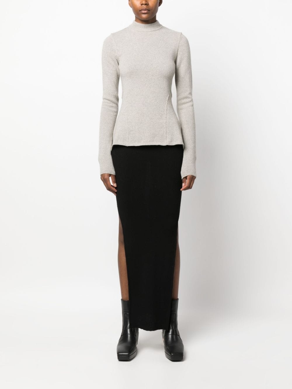 crew-neck long-sleeve jumper - 2