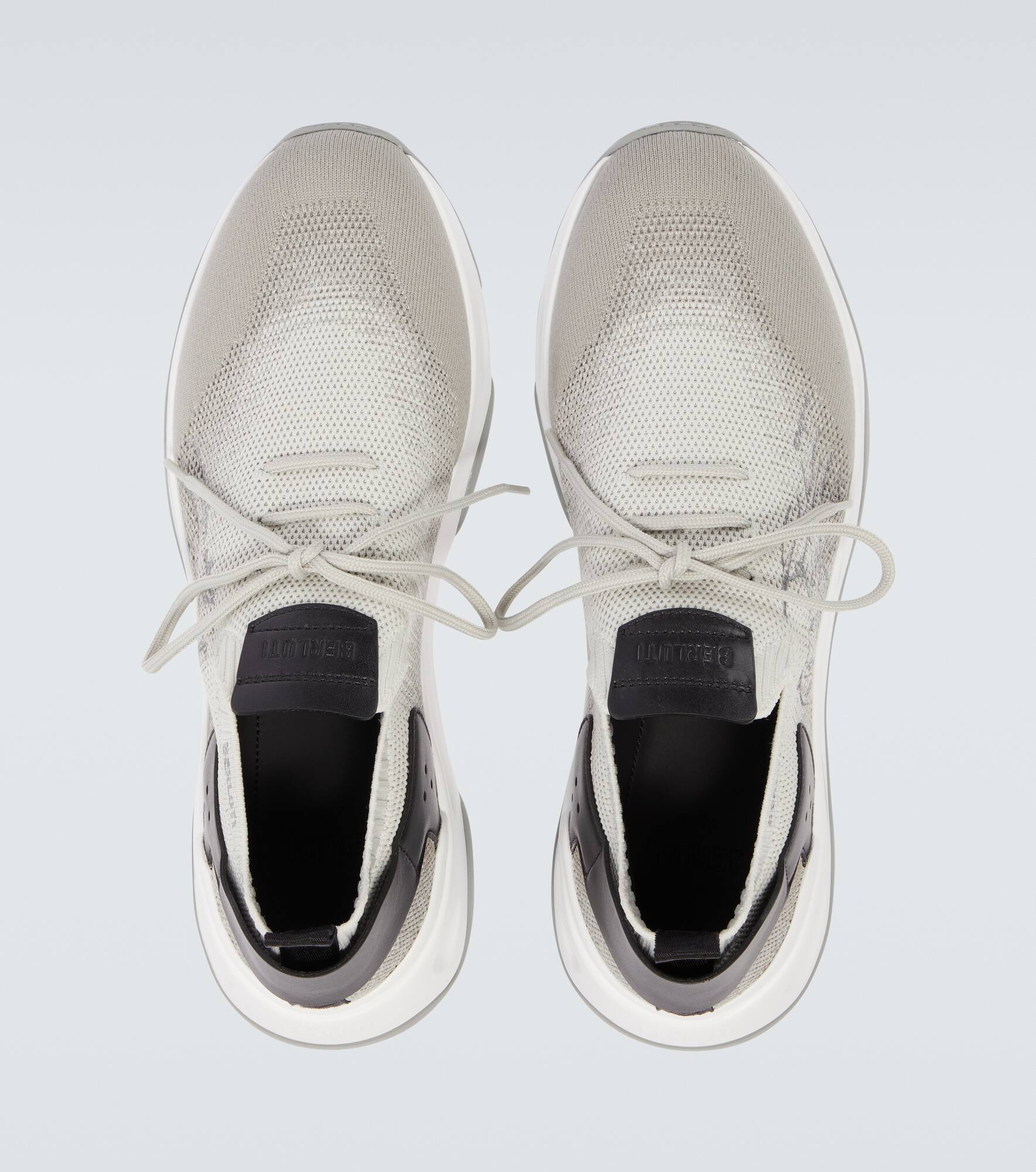 Shadow leather-trimmed sneakers - 4