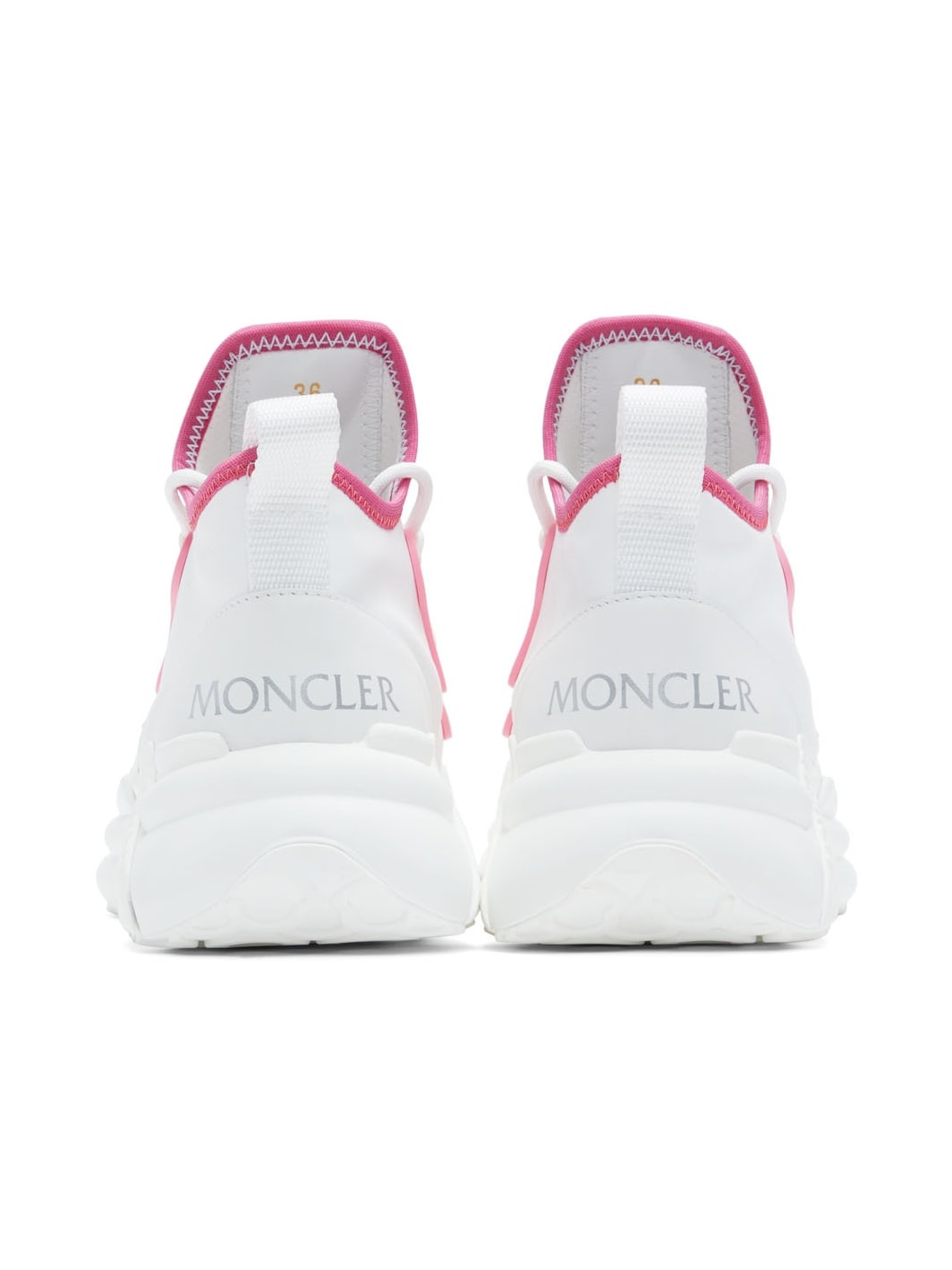 White & Pink Lunarove Sneakers - 2