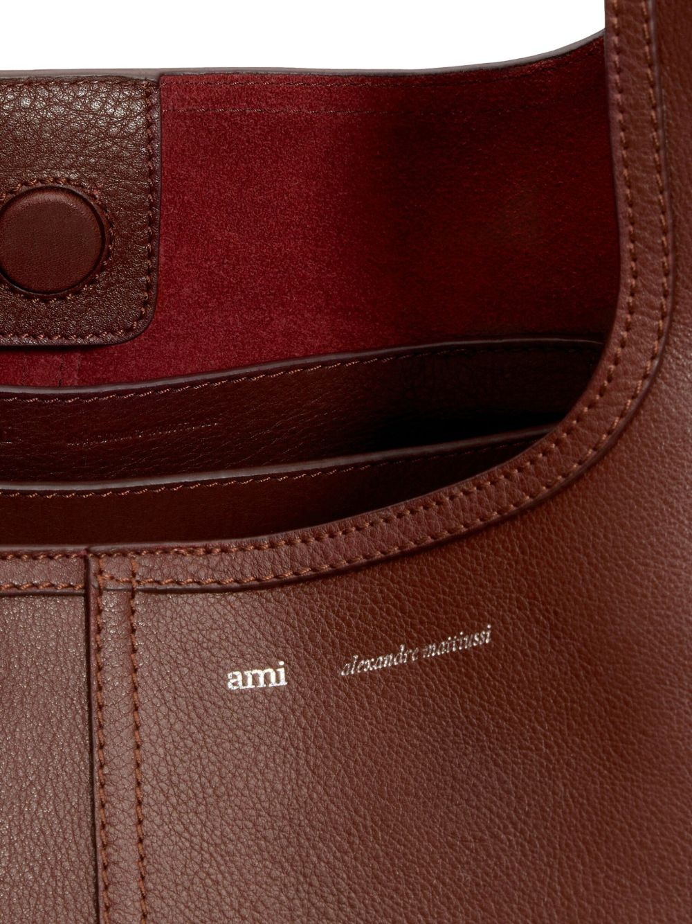 large leather tote bag - 5