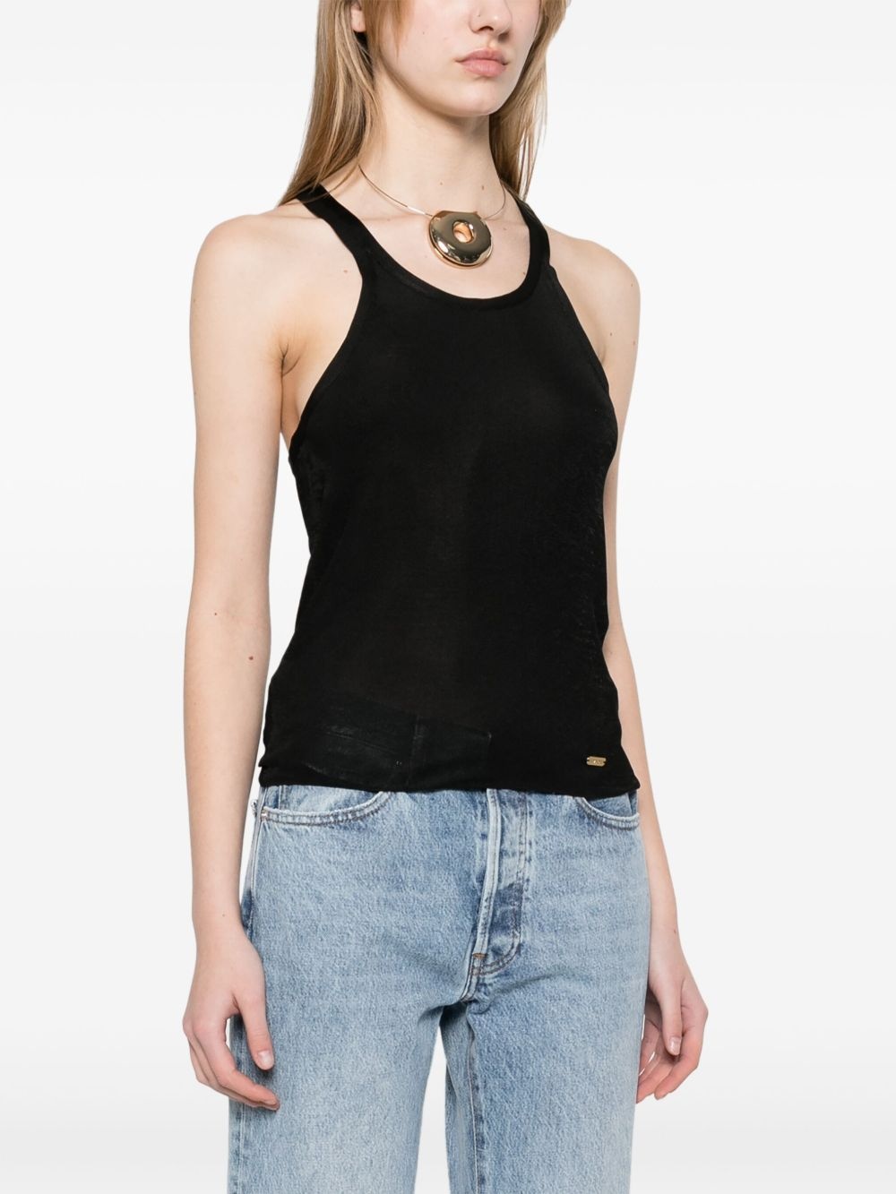 logo-plaque tank top - 3