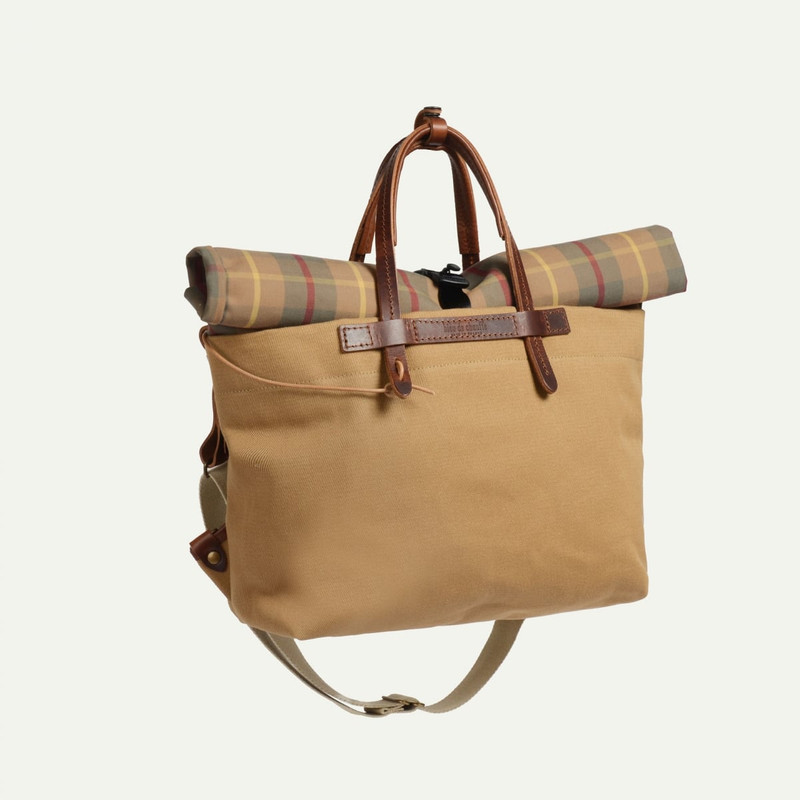 WOODY BUSINESS BAG - CHECK CAMEL 3