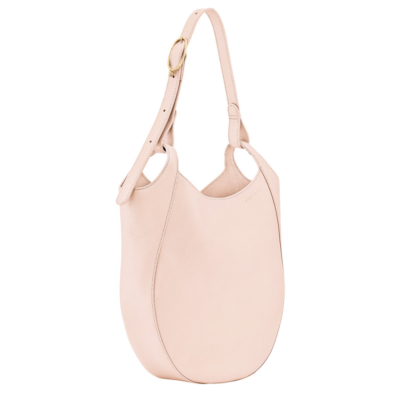 Longchamp Le Foulonné L Hobo bag Cream - Leather outlook