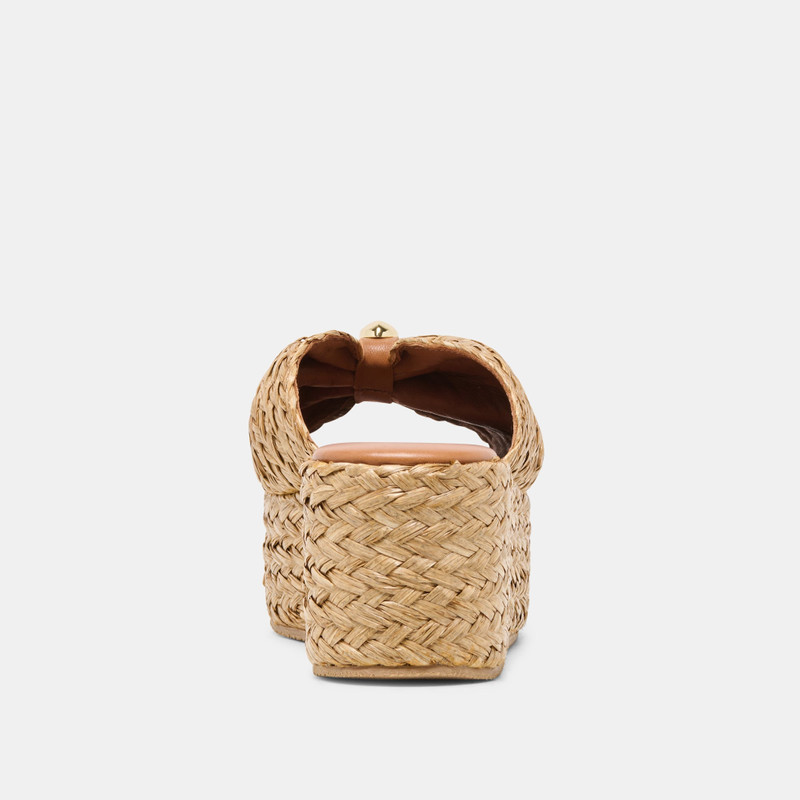 BARRIO WEDGES NATURAL RAFFIA 7