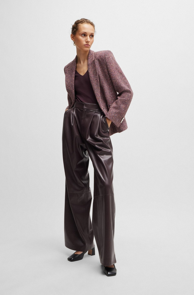 BOSS REGULAR-FIT JACKET IN HERRINGBONE TWEED BLENDED WITH SILK outlook