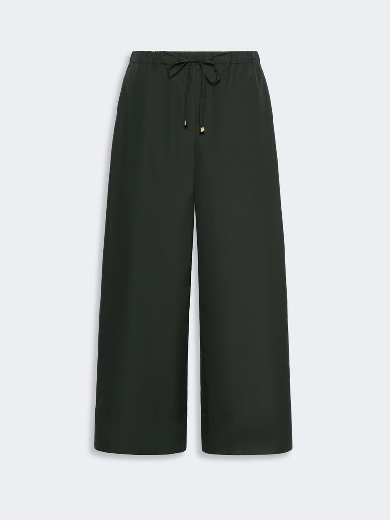 AUREO Cotton poplin jogging trousers - GREEN 1