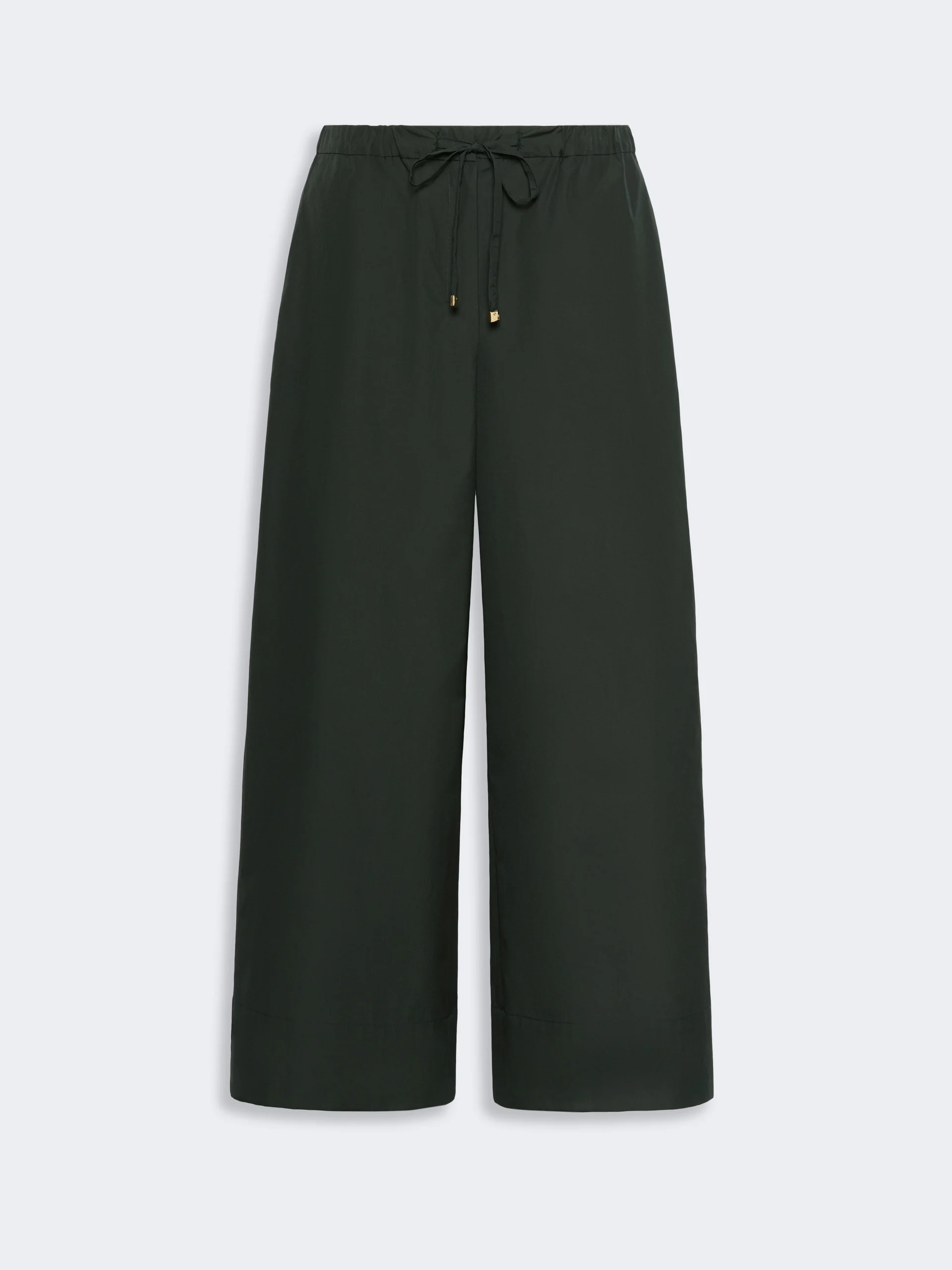 AUREO Cotton poplin jogging trousers - GREEN - 1