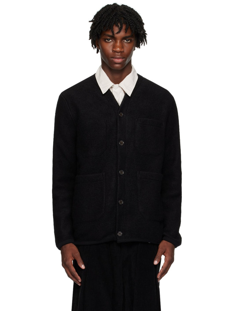 Black Pocket Cardigan 1