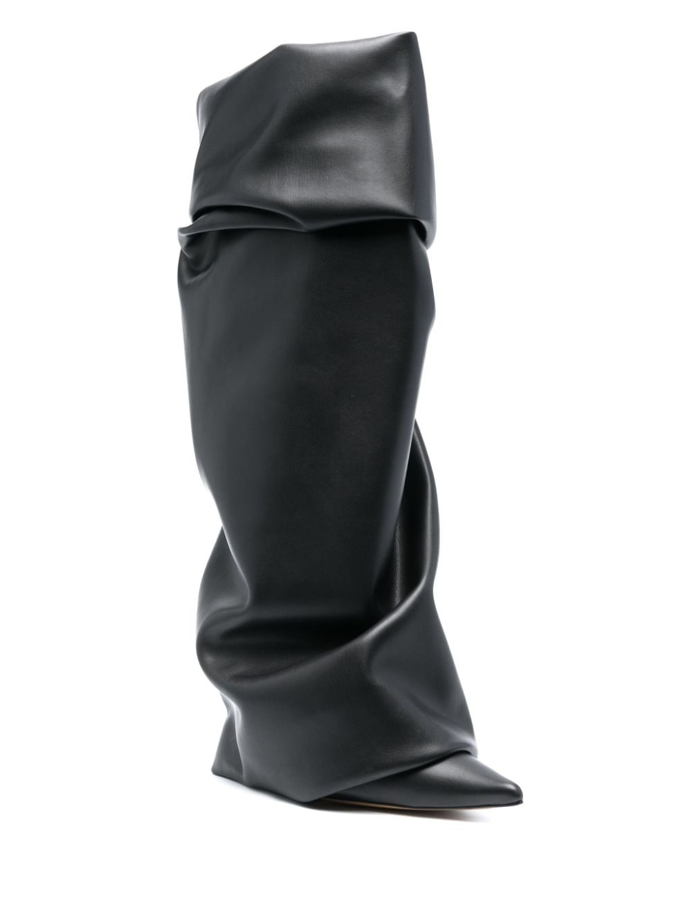 105mm pointed-toe leather boots - 2