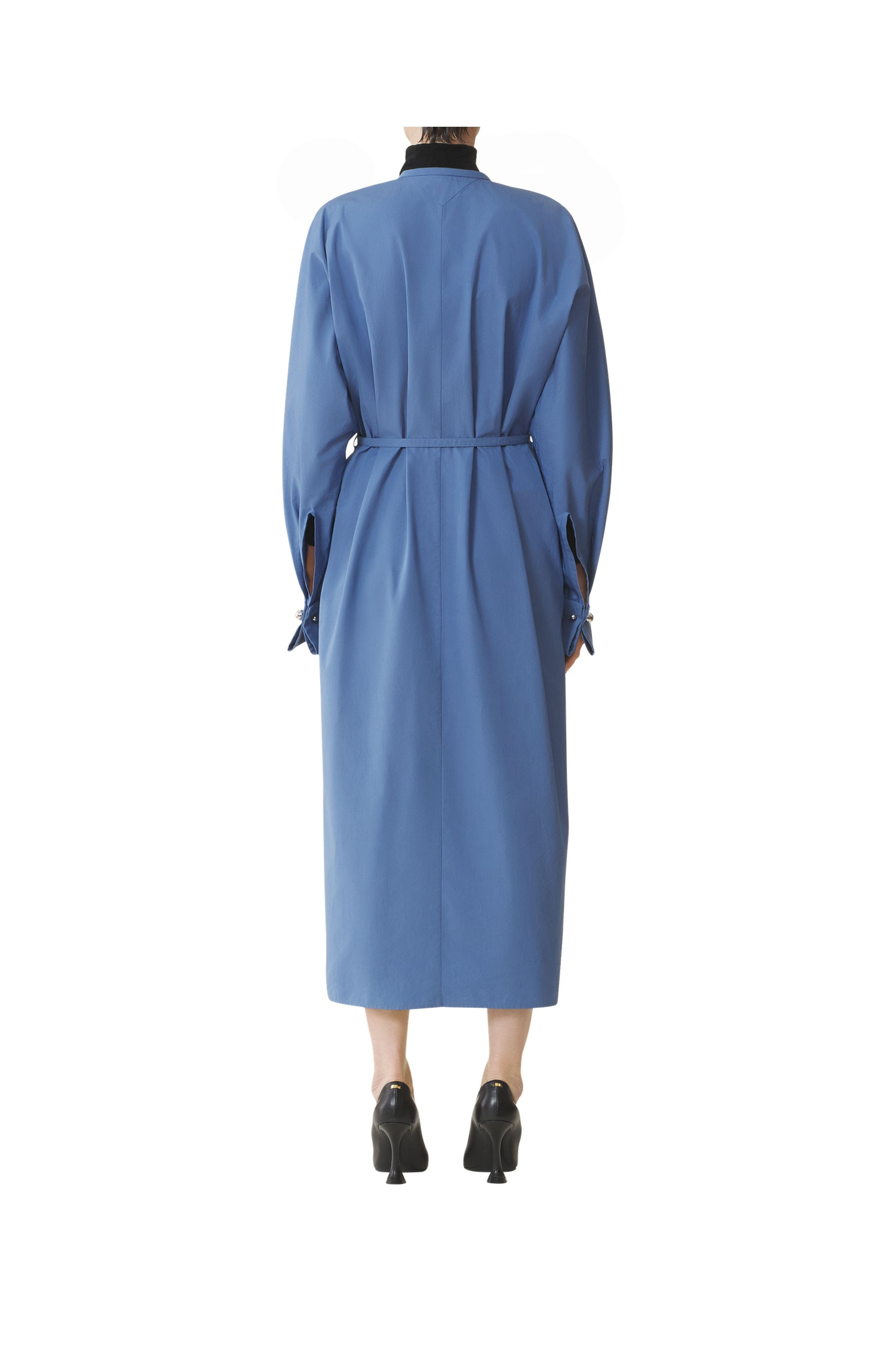 Lanvin Shirt Dress In Poplin Cotton in Jeanne Blue at Nordstrom - 4