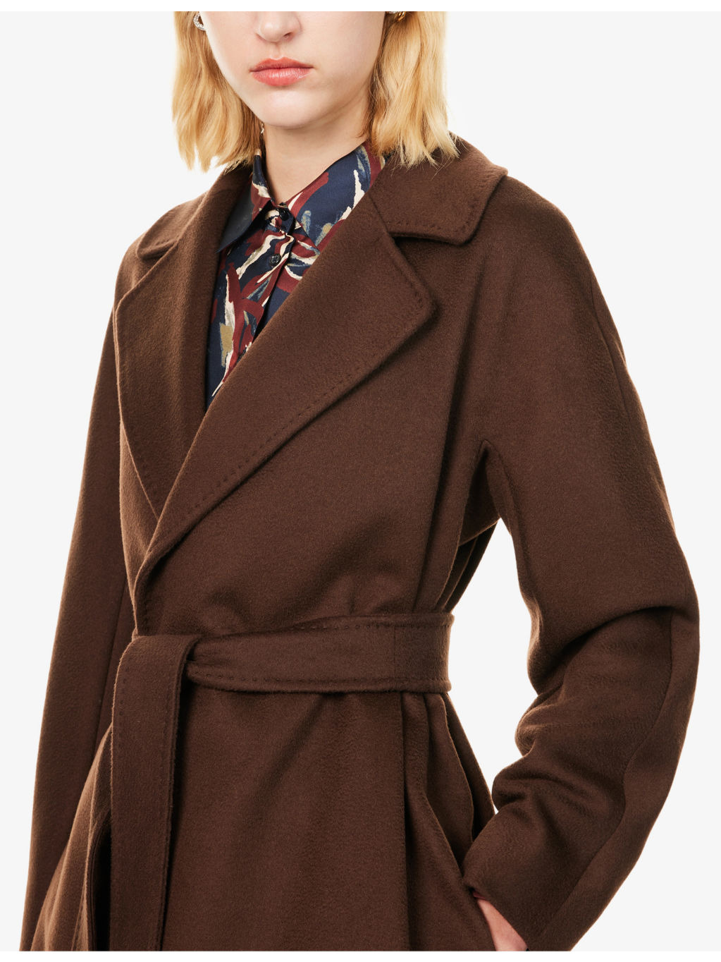 Corte Brushed Wool Coat - 5