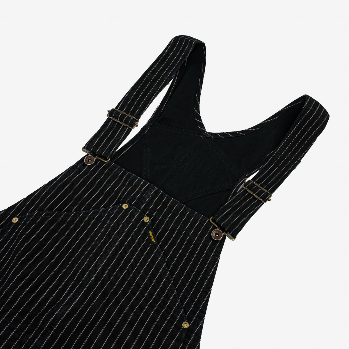 IH-819-BLK 12oz Wabash Double Knee Overalls - Black - 14