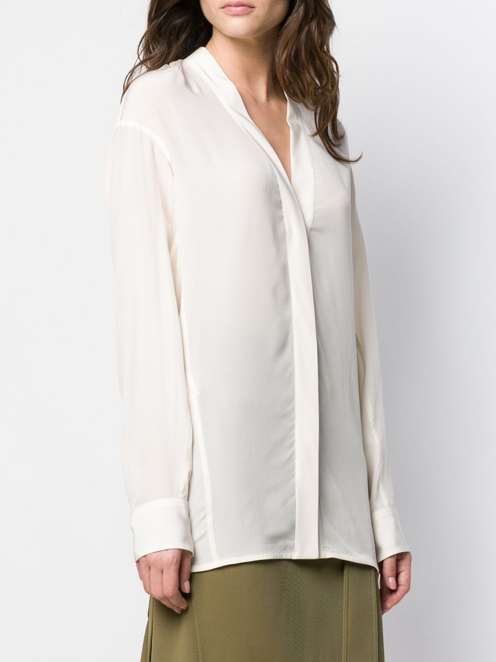V-neck blouse - 4